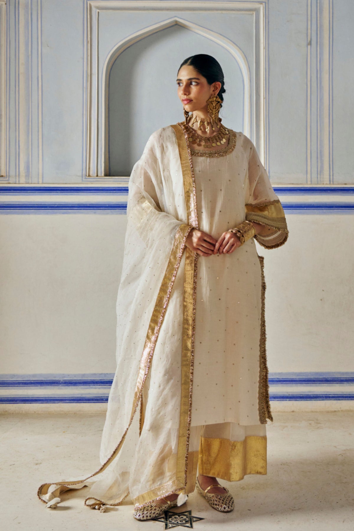 Ivory Straight Kurta Set