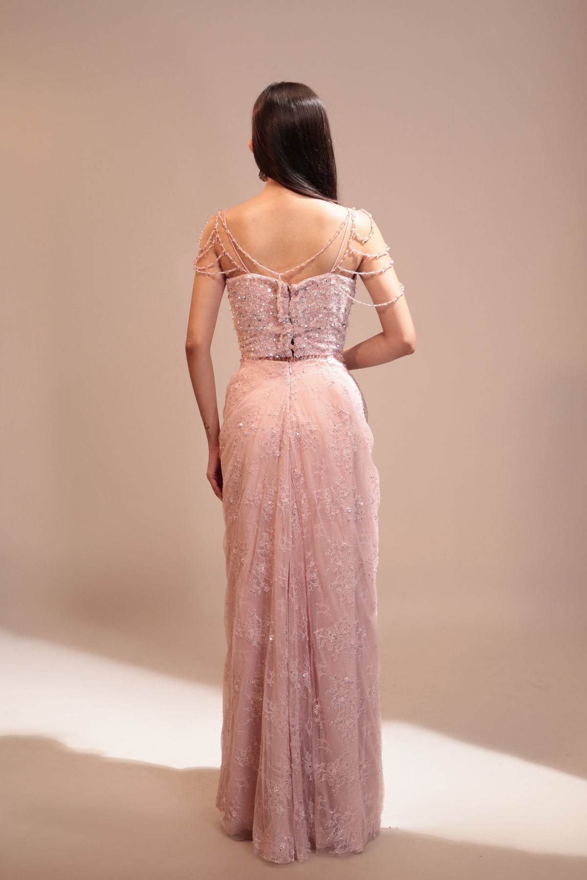 Roseline Draped Skirt Set