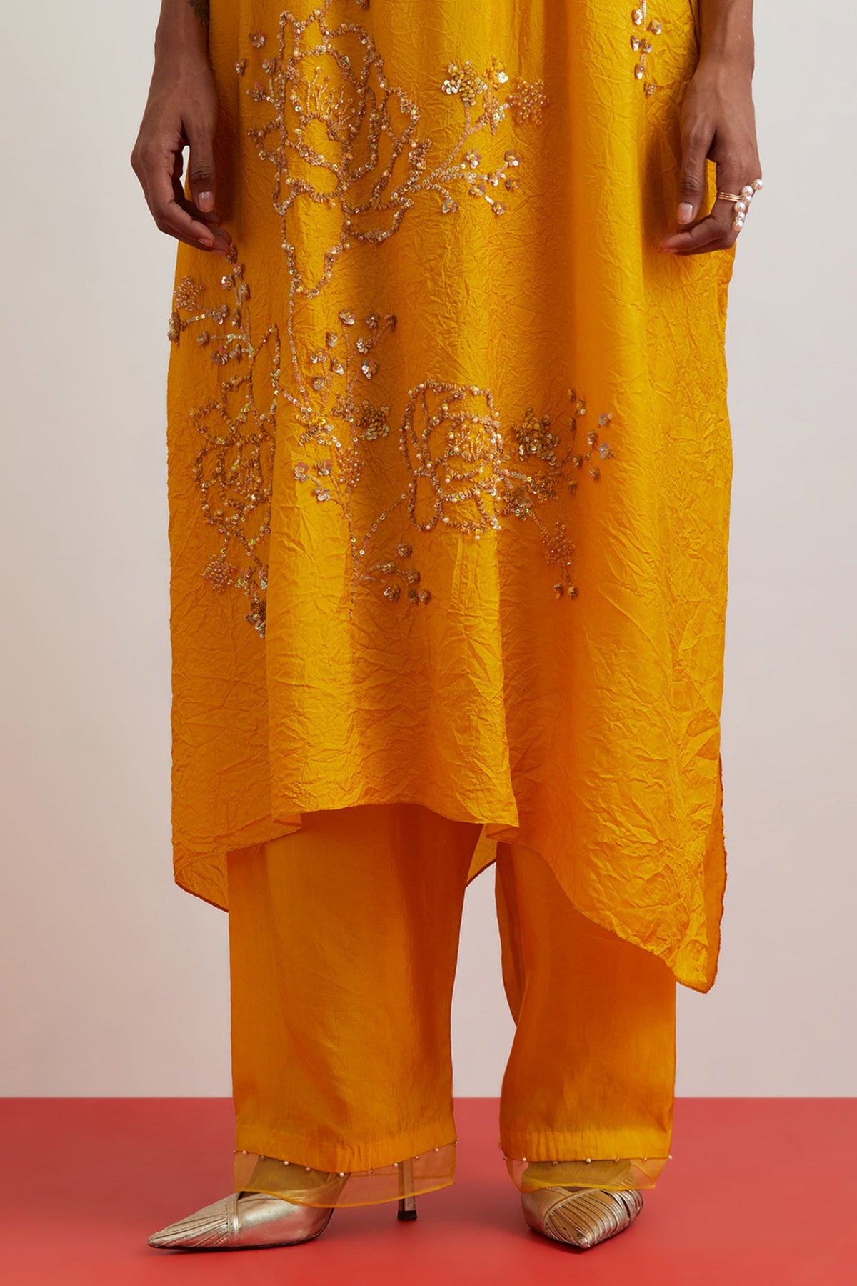 Amber Embroidered Kaftan Set