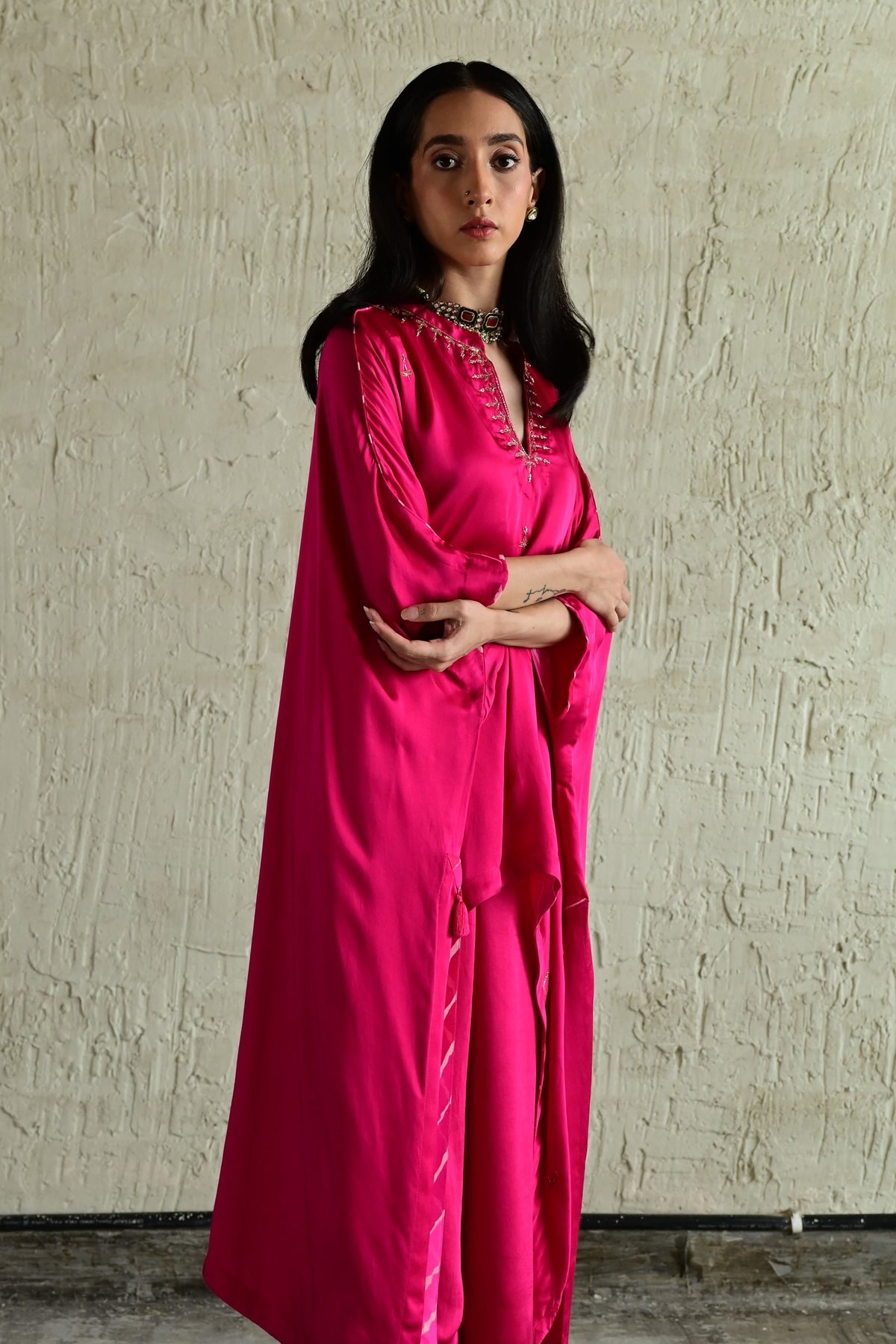 Hot Pink Shazia Pant Set