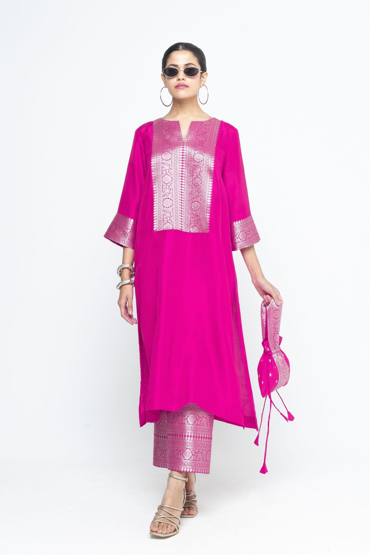 Seher Pink Kurta  Set