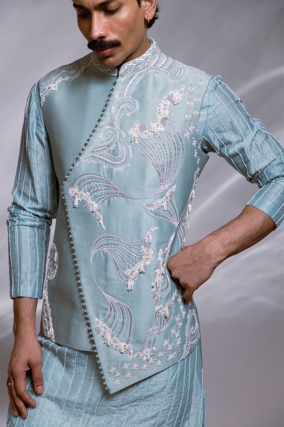 Ezra Nehru Jacket Set