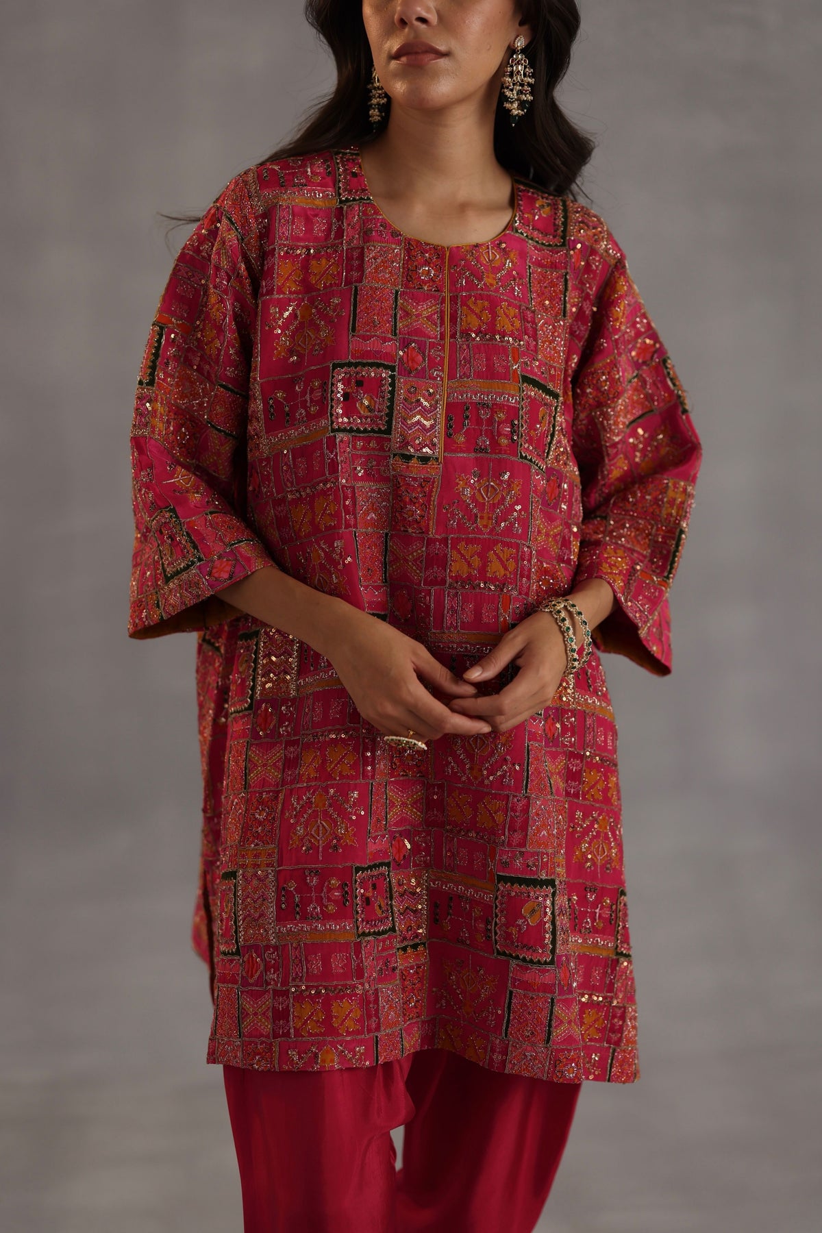 Raag Magenta Kurta Set