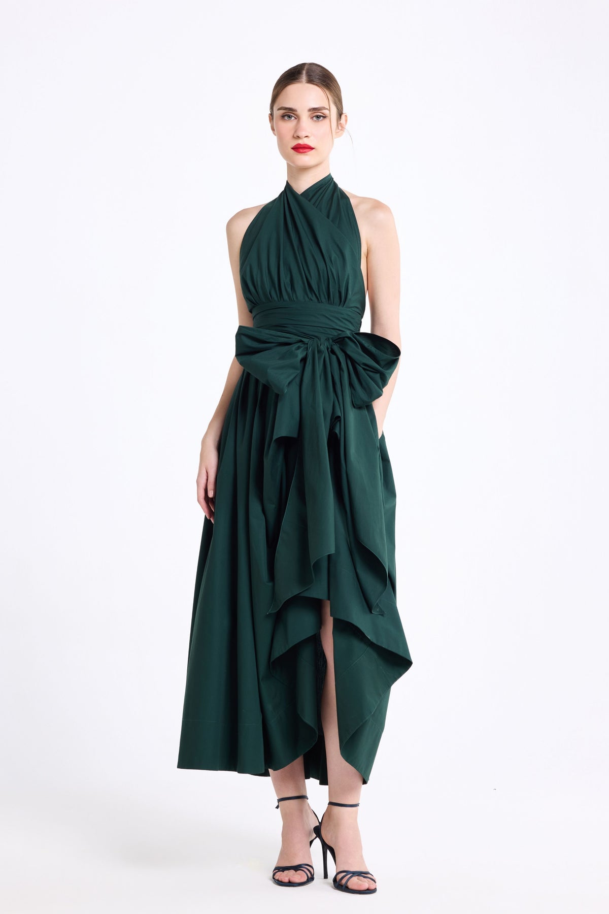 Halter Neck Midi Dress