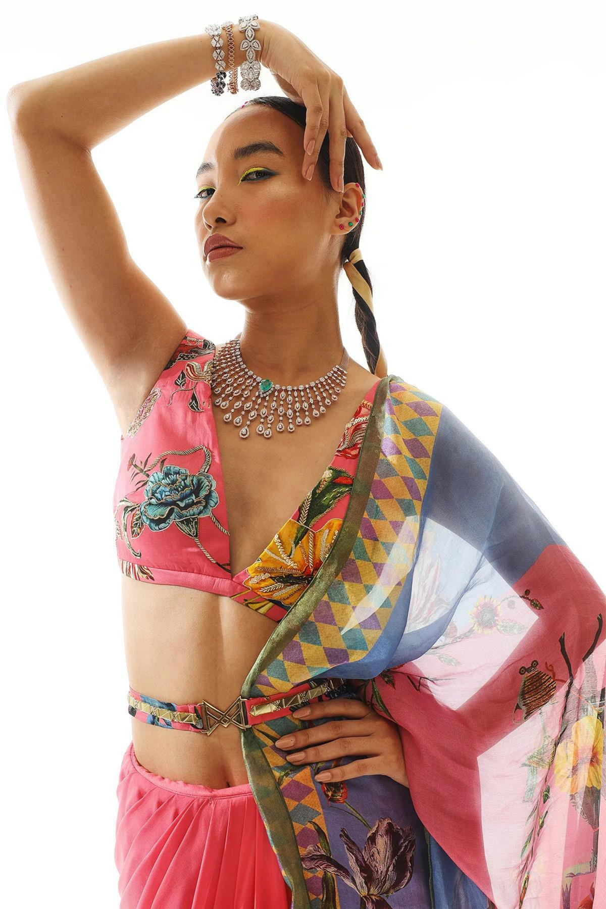 Zia Pre Stitched Saree