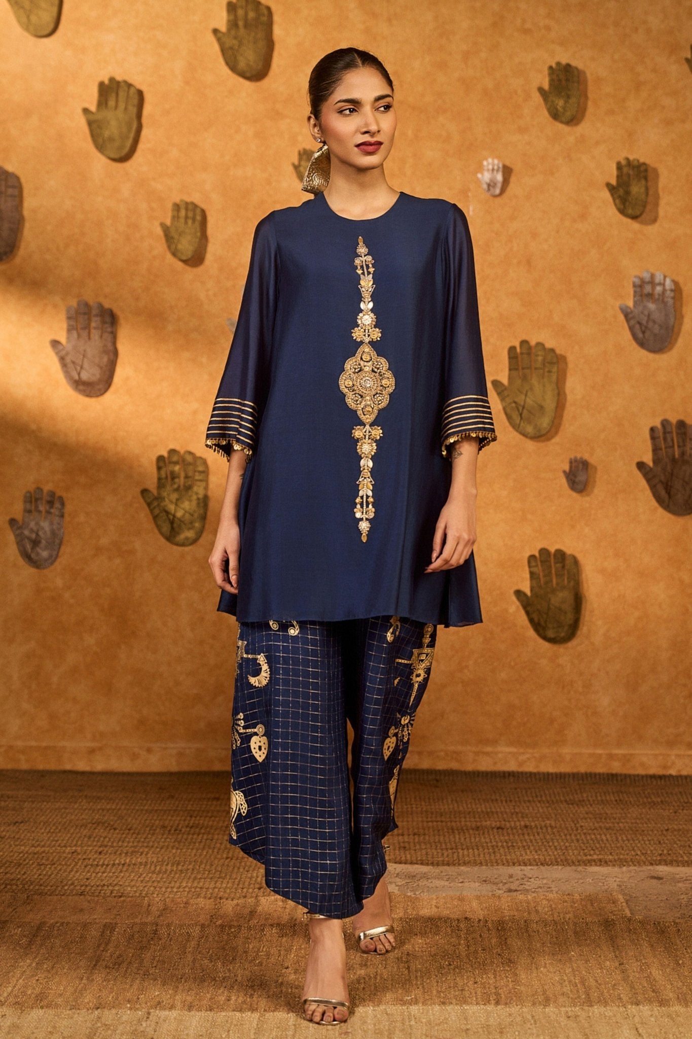 Sapphire Whispering Kurta Set - Masaba - Elahe