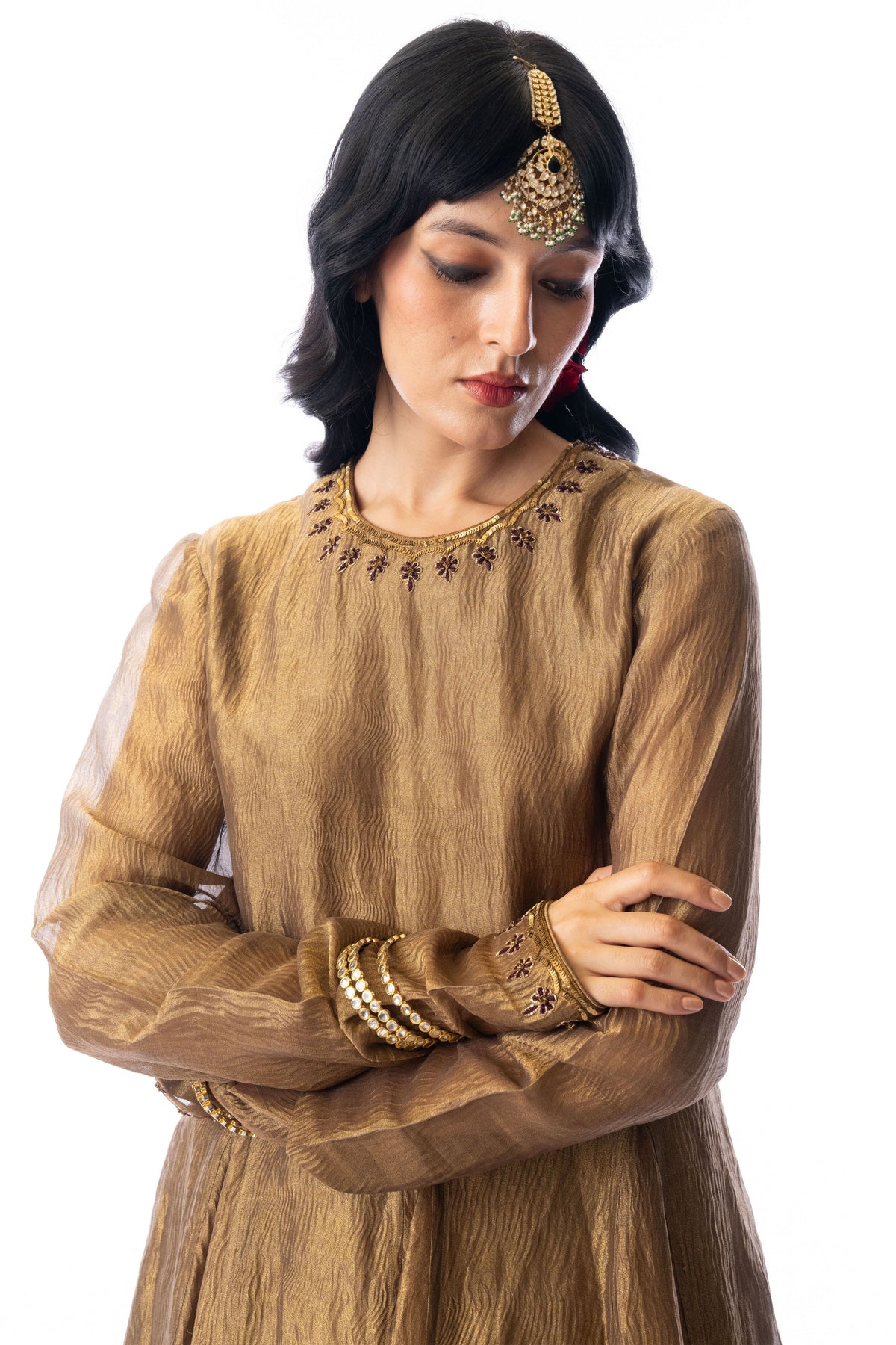 Meira Copper Kurta Set