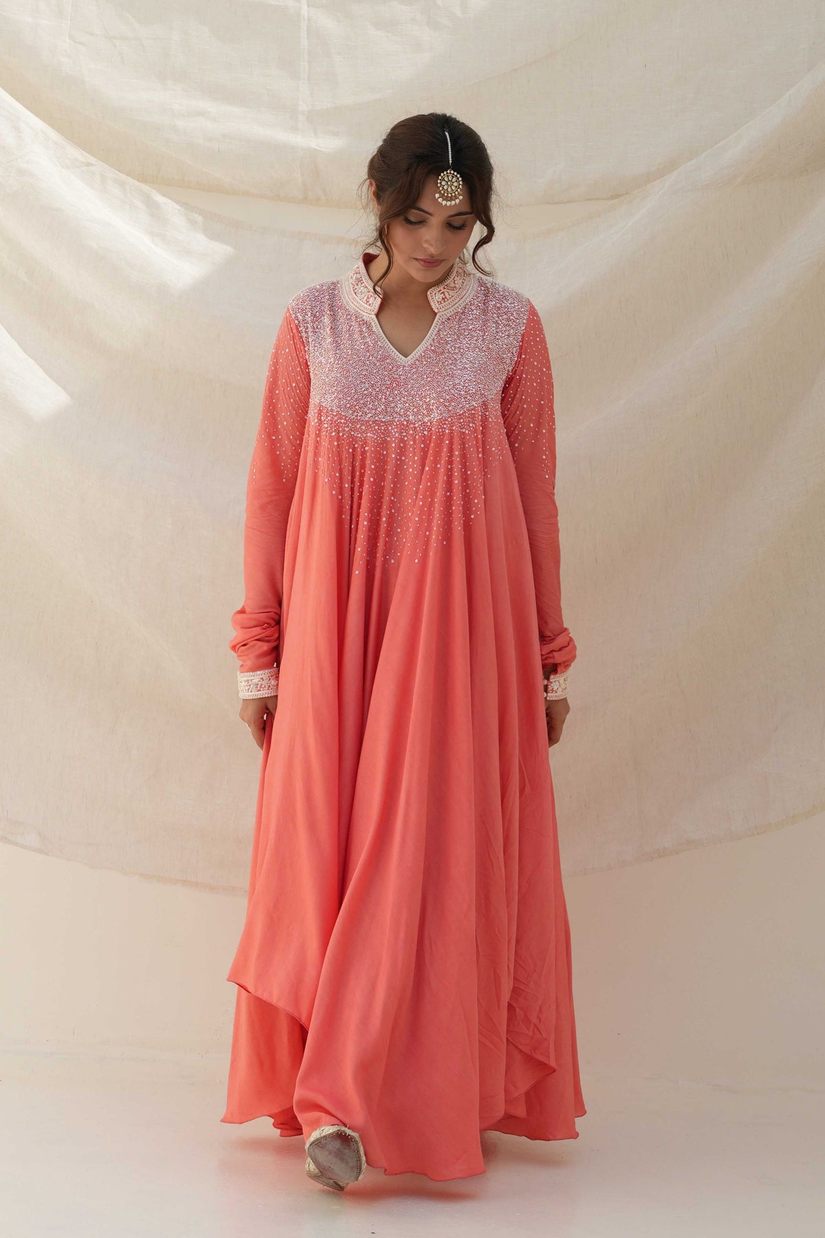Coral Kurta Set