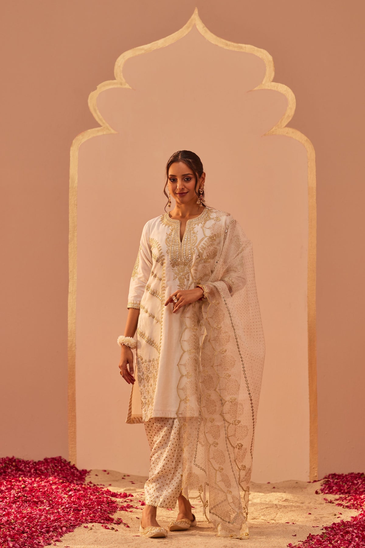 Rashida Ivory Kurta Set