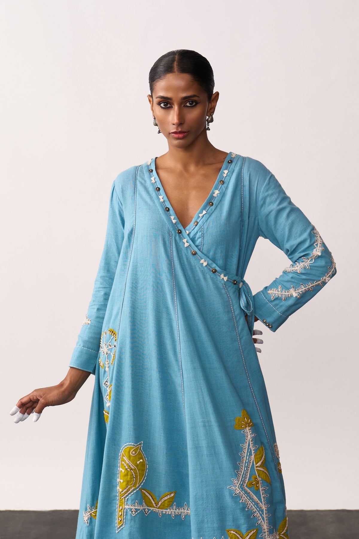 Hansa Blue Kurta With Pants