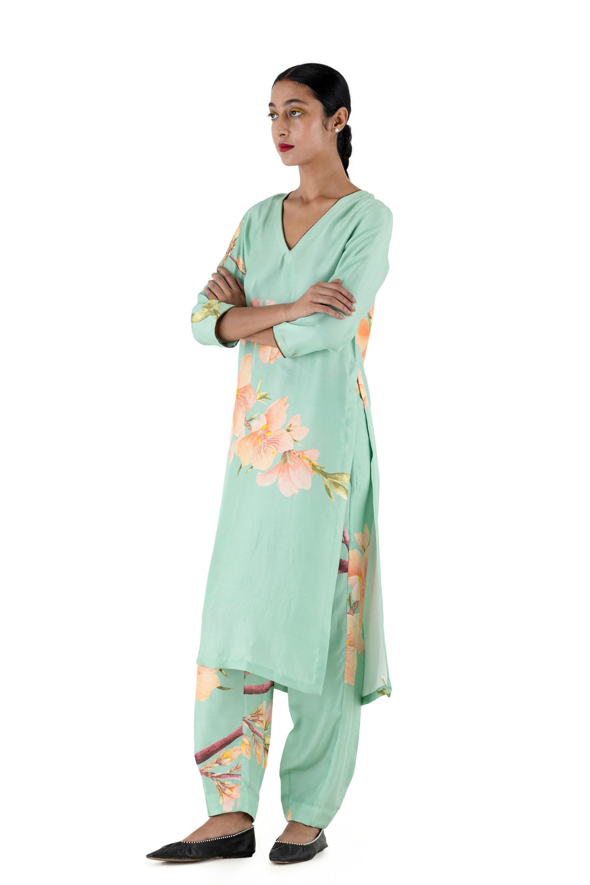 Kakol Pale Blue Kurta With Pants