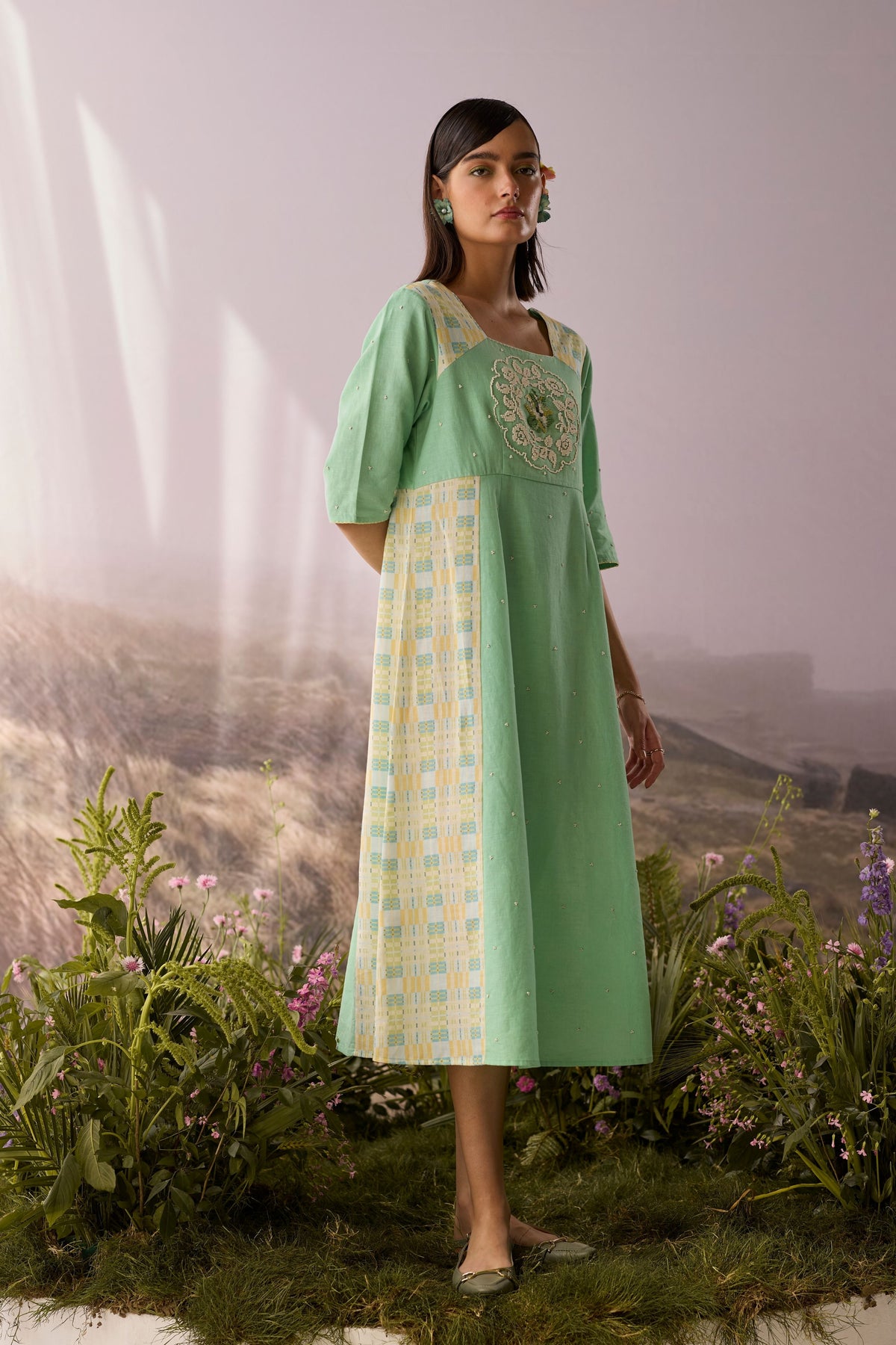 Seaglass Panelled Dress