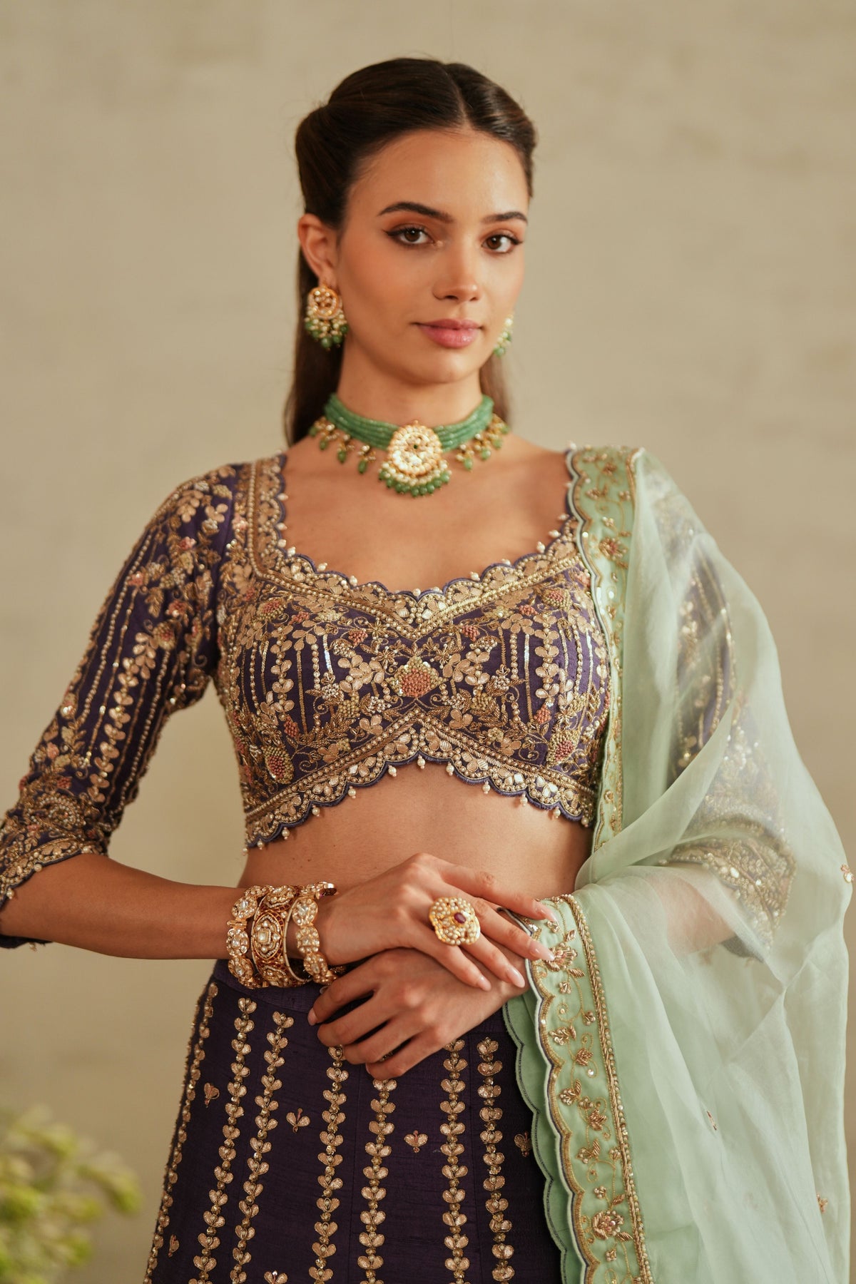 Rituals Heavy Purple Lehenga Set
