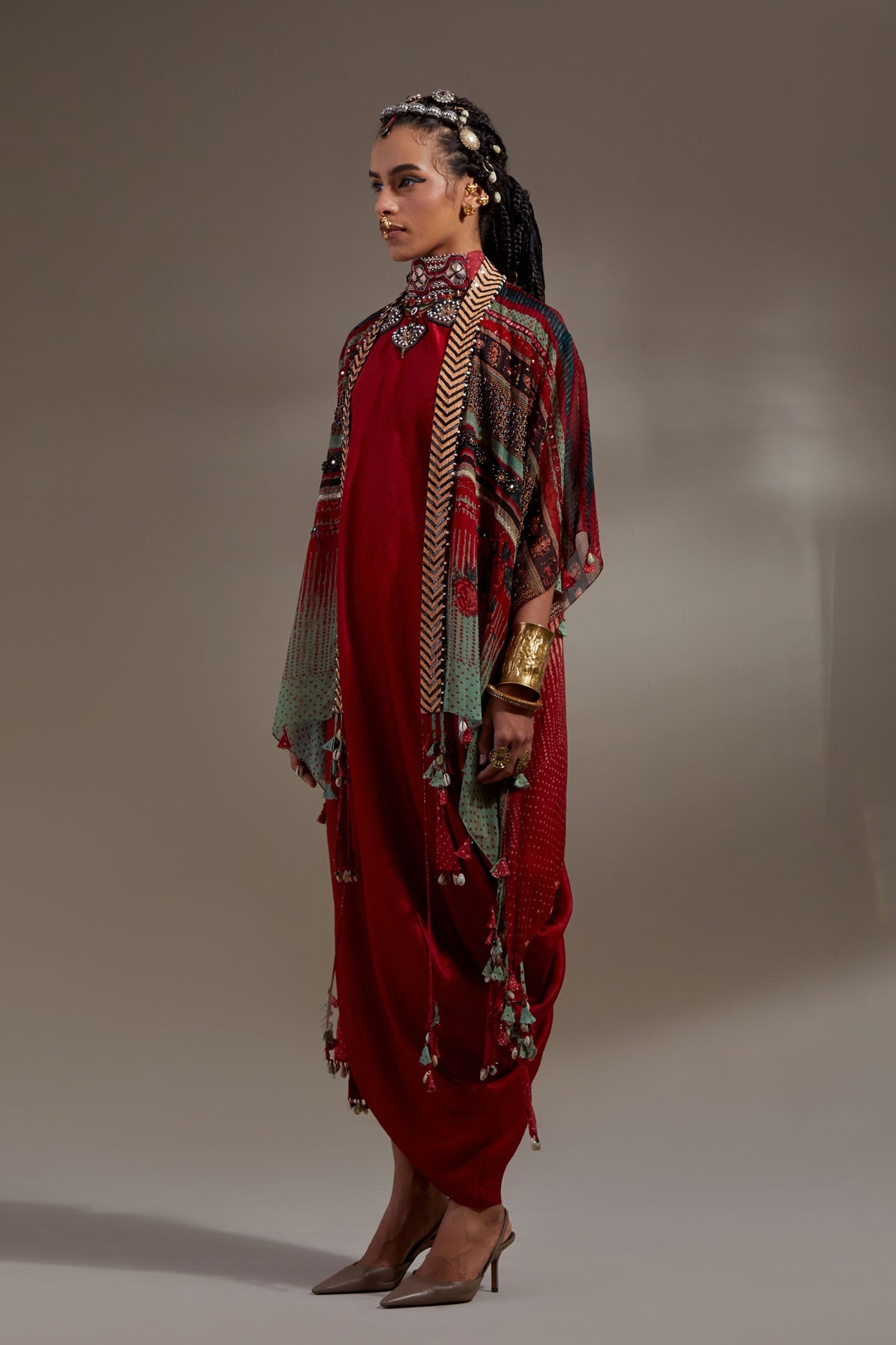 Veni Dupatta Jacket Set