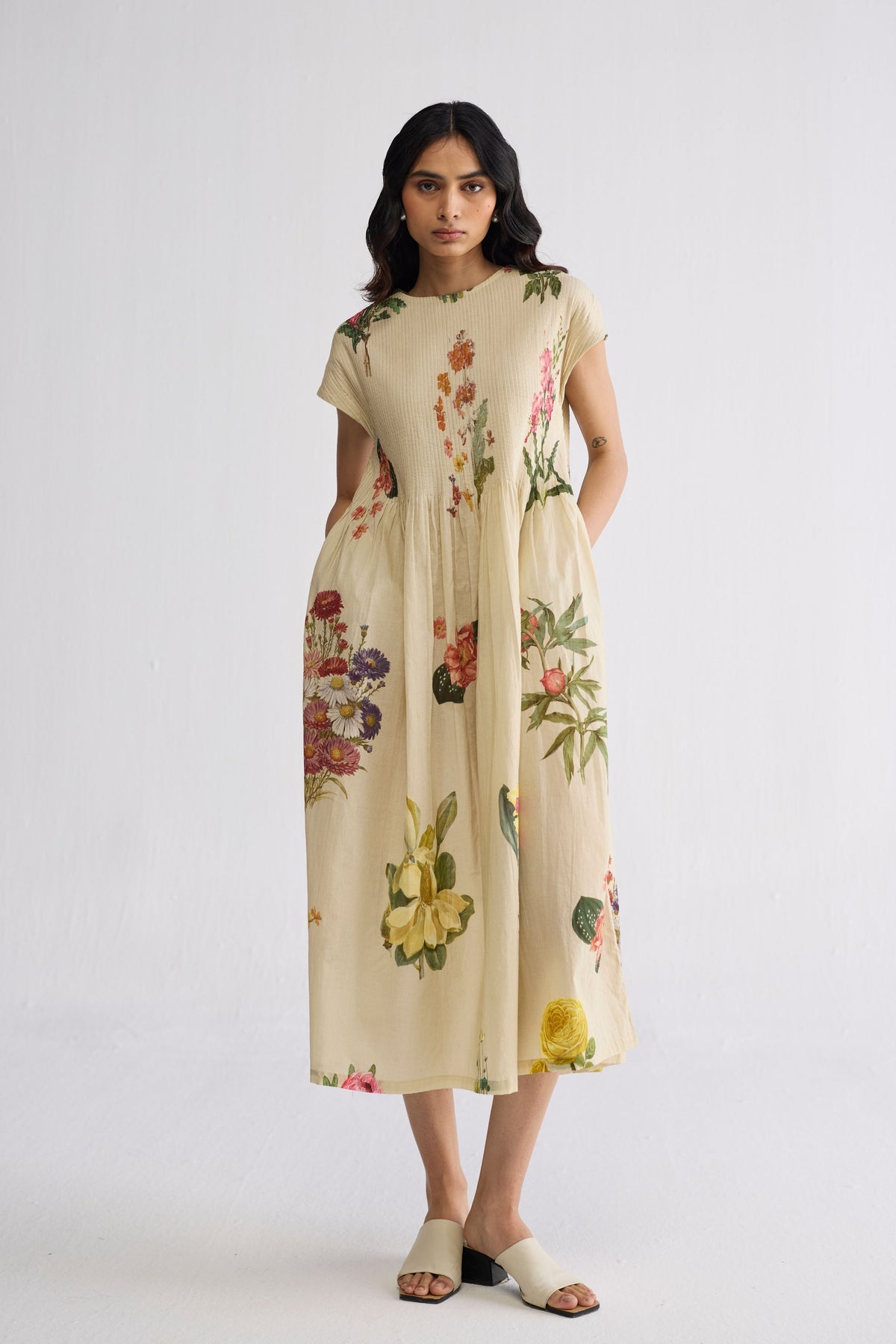 Primavera Pintucks Dress