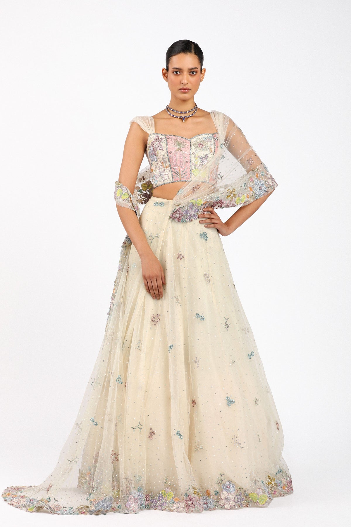Azalee Draped Lehenga Set