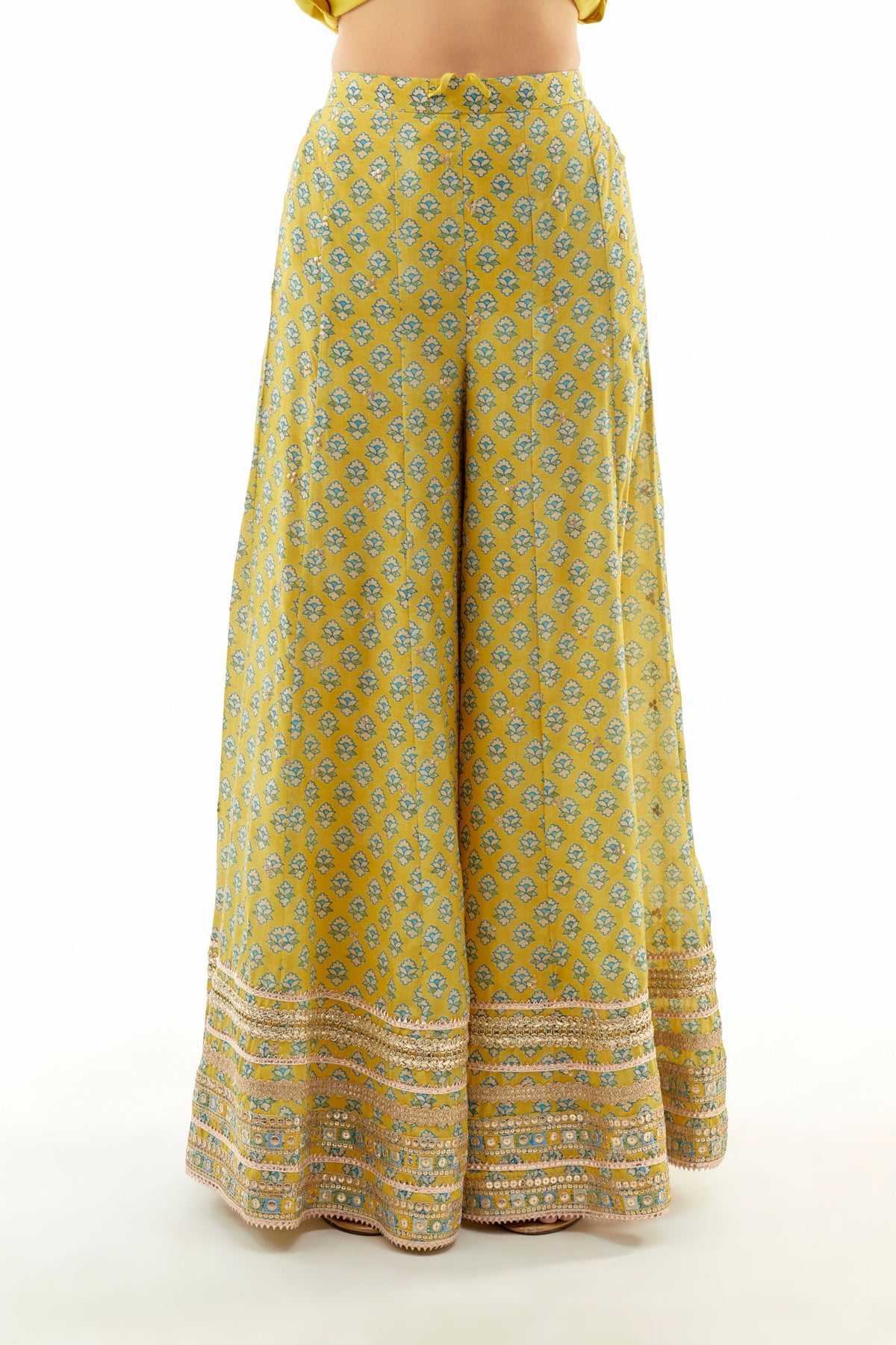 Yellow Nitya Sharara Set