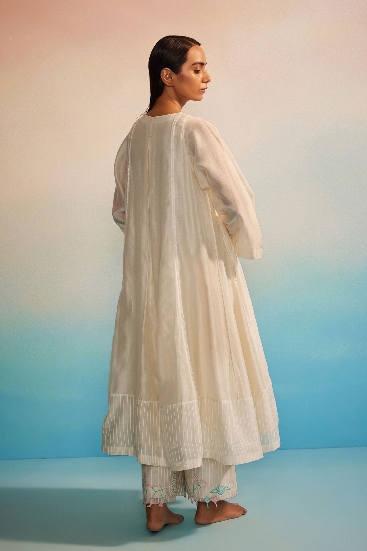 Midori Panelled Kurta Set