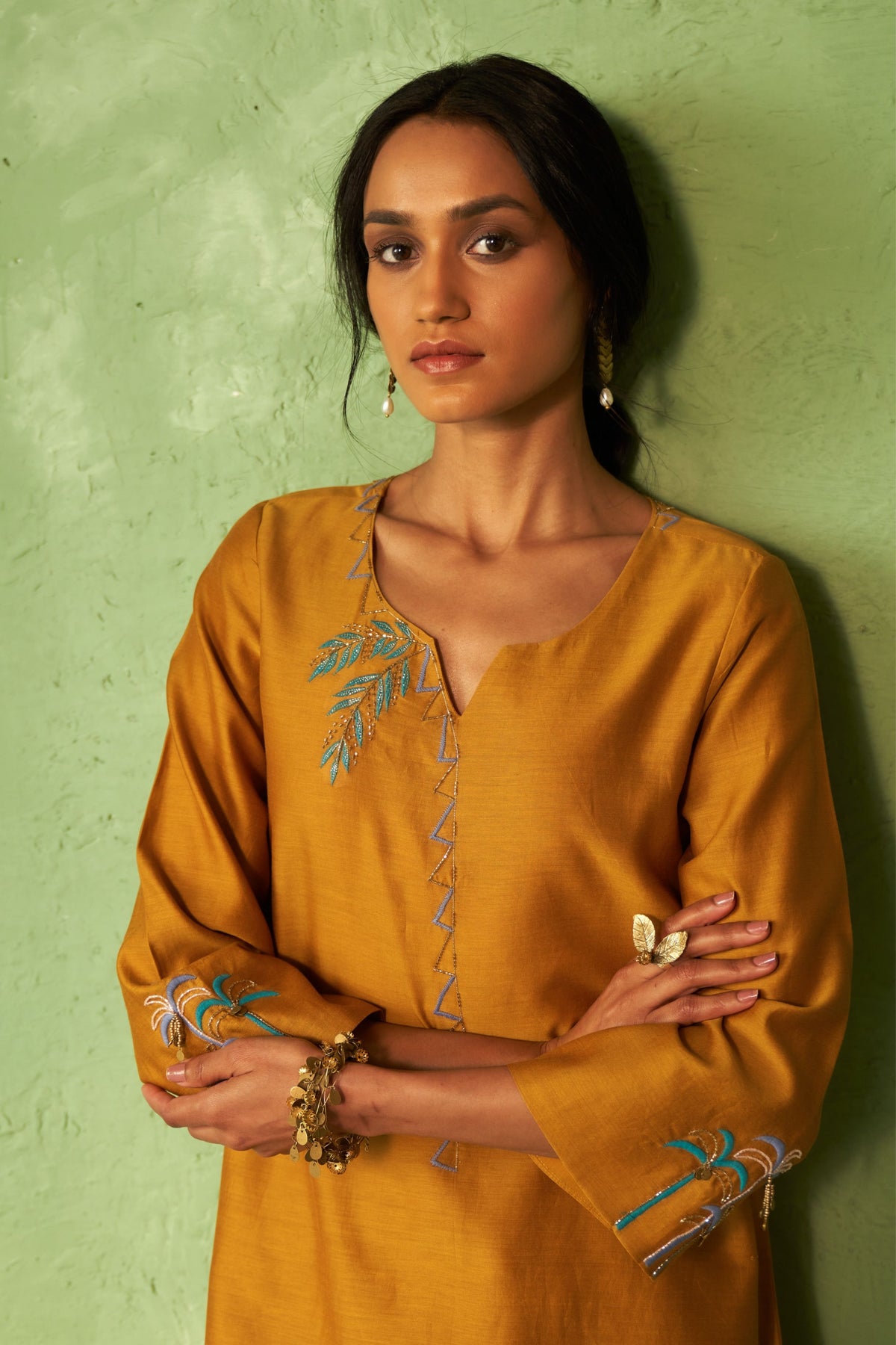 Palm Short Kurta Set
