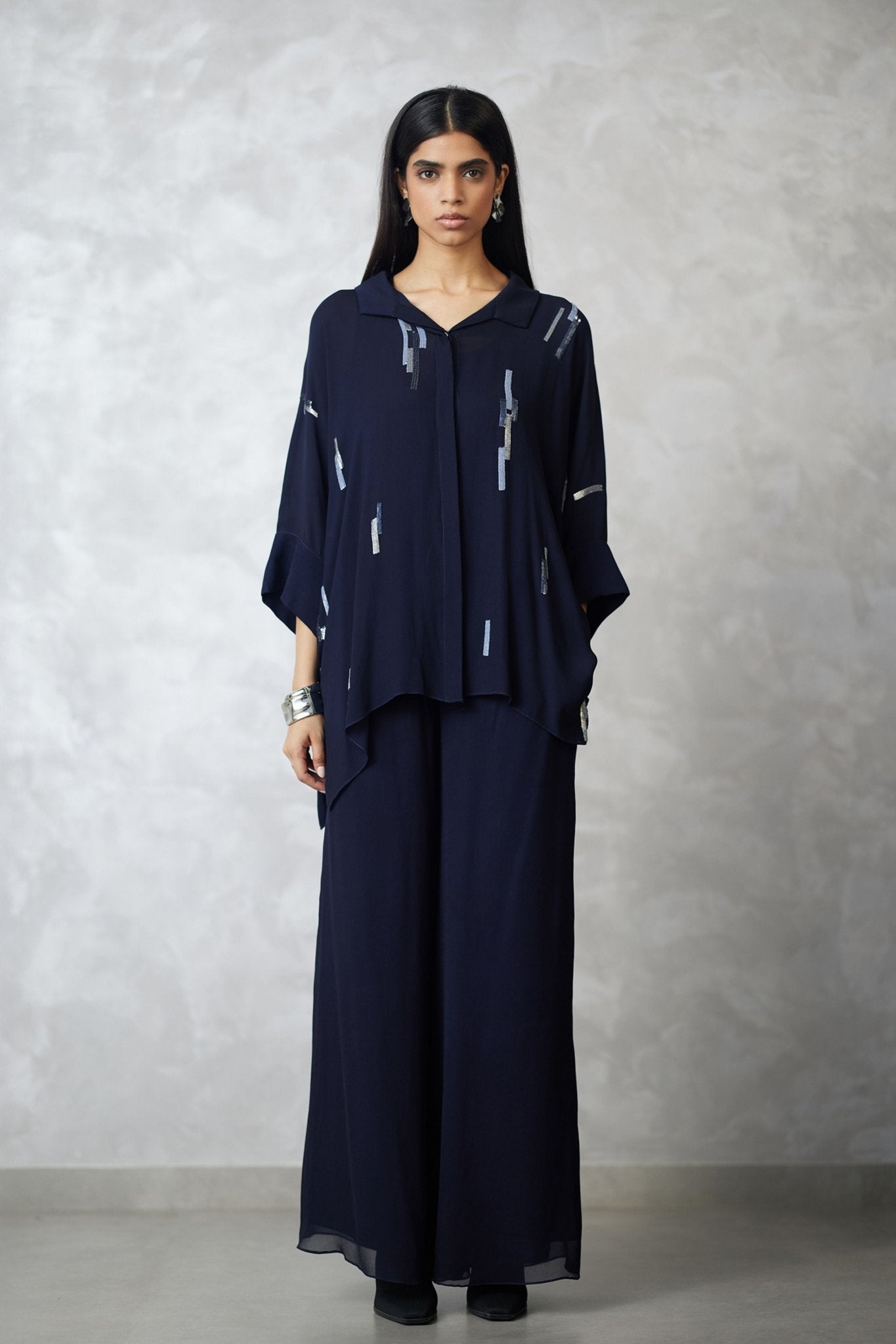 Skyline Indigo Co - ord Set - Nachiket Barve - Elahe