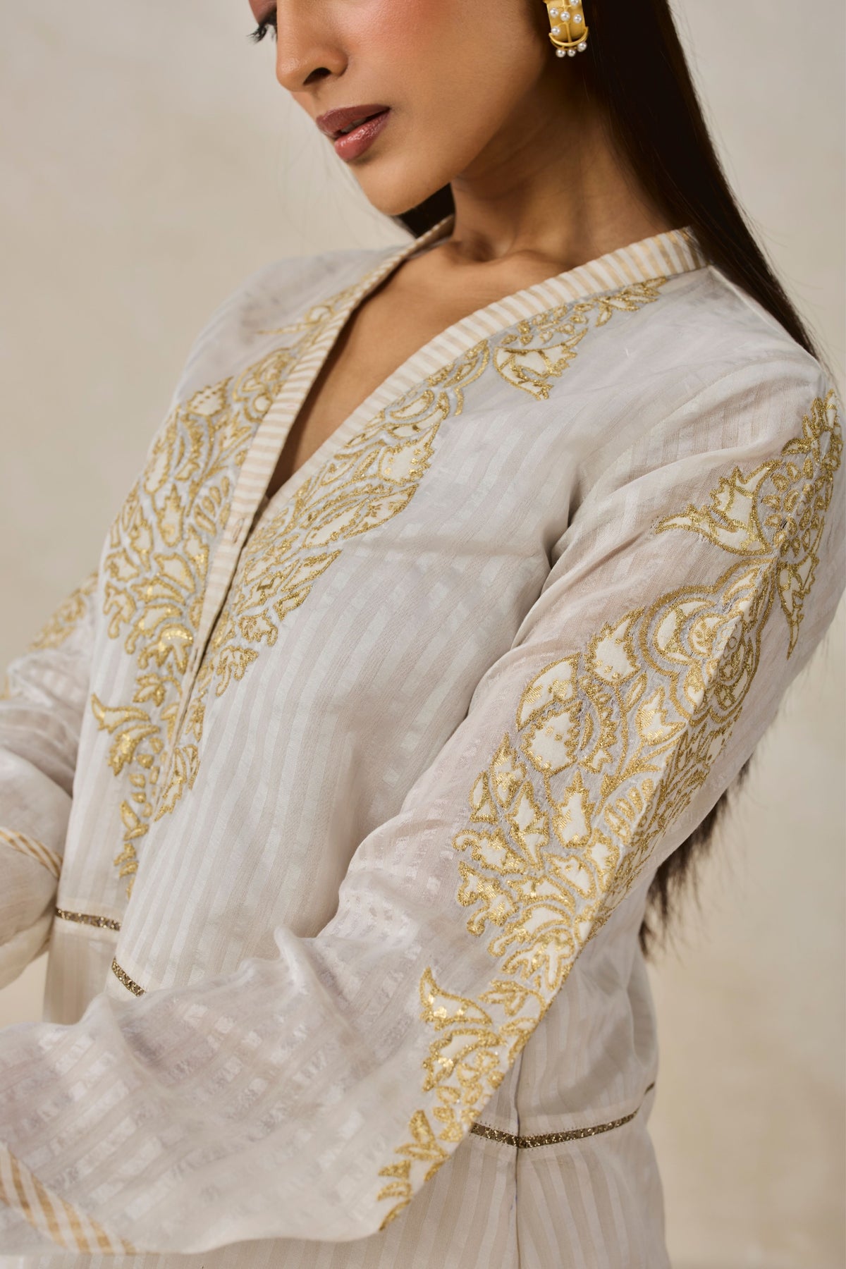 Assymetrical Kurta With Salwar