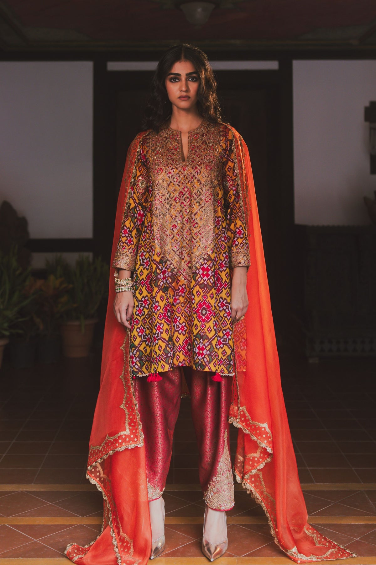 Charmi Mustard Kurta Set