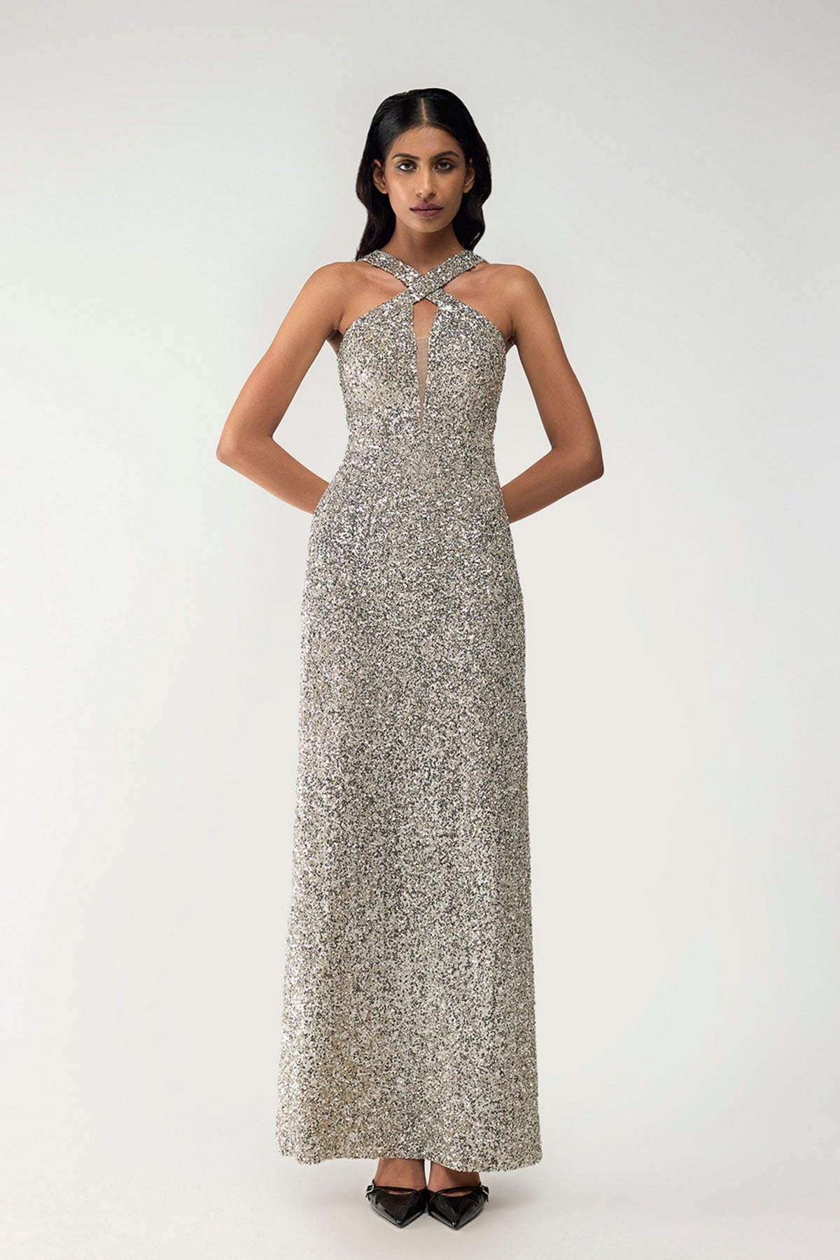 Halo Halter Gown