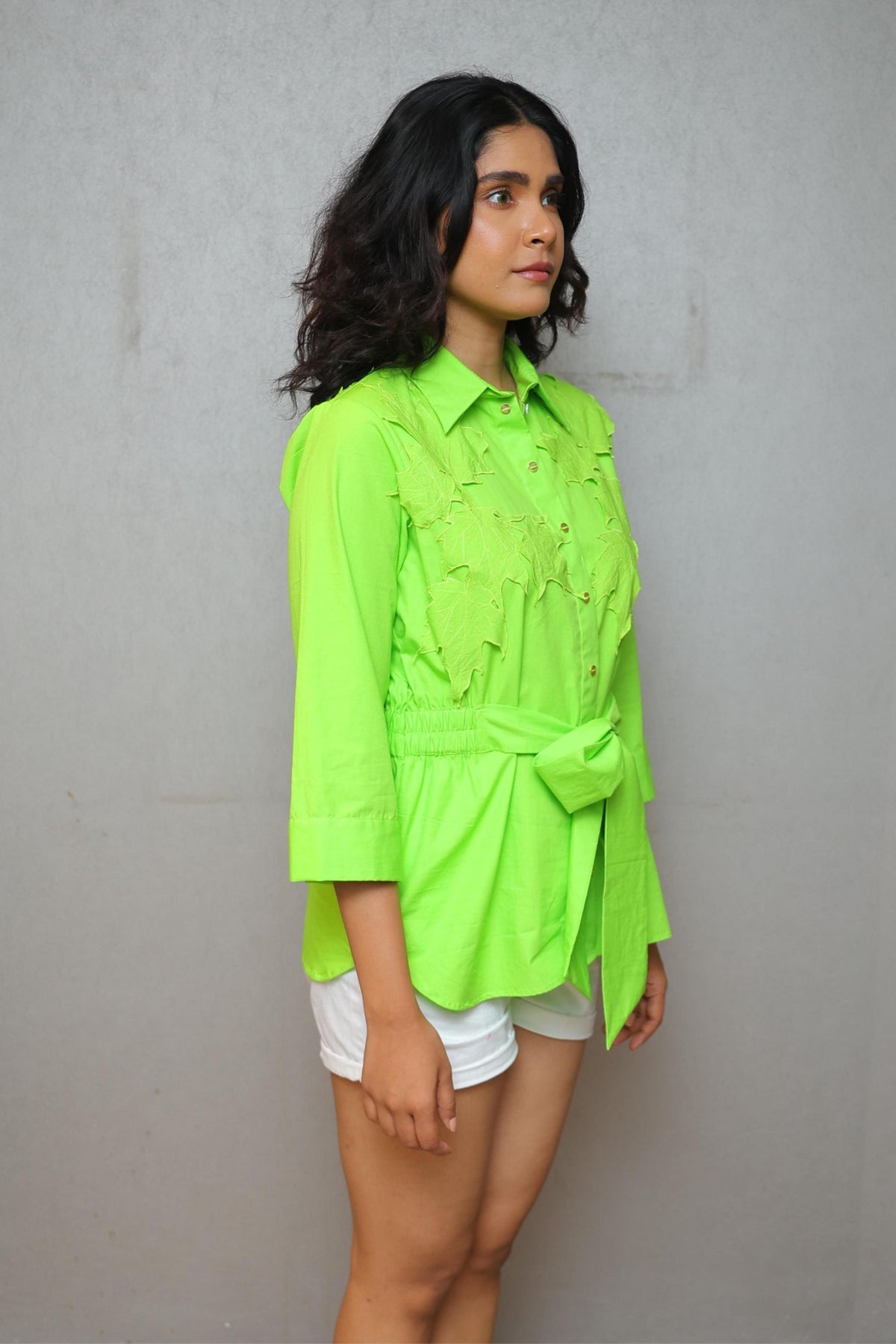 Maple Gather Lime Green Shirt