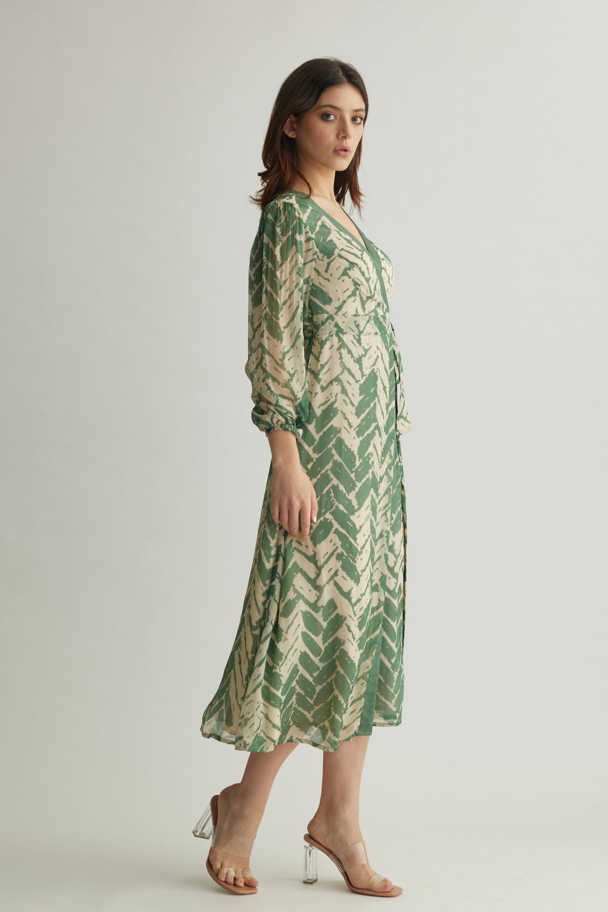 Mint Chevron Dress