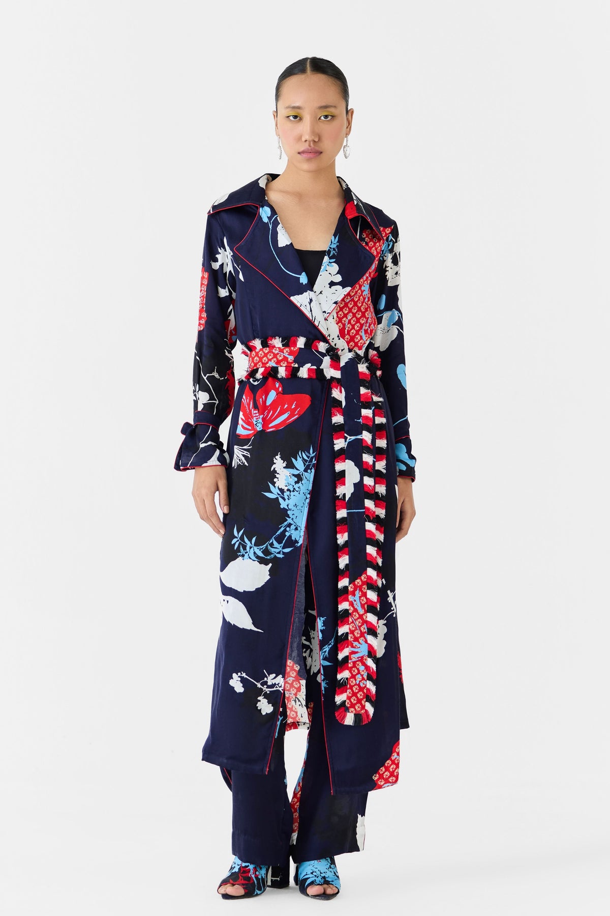 Royal Ikigai Trench Coat Set