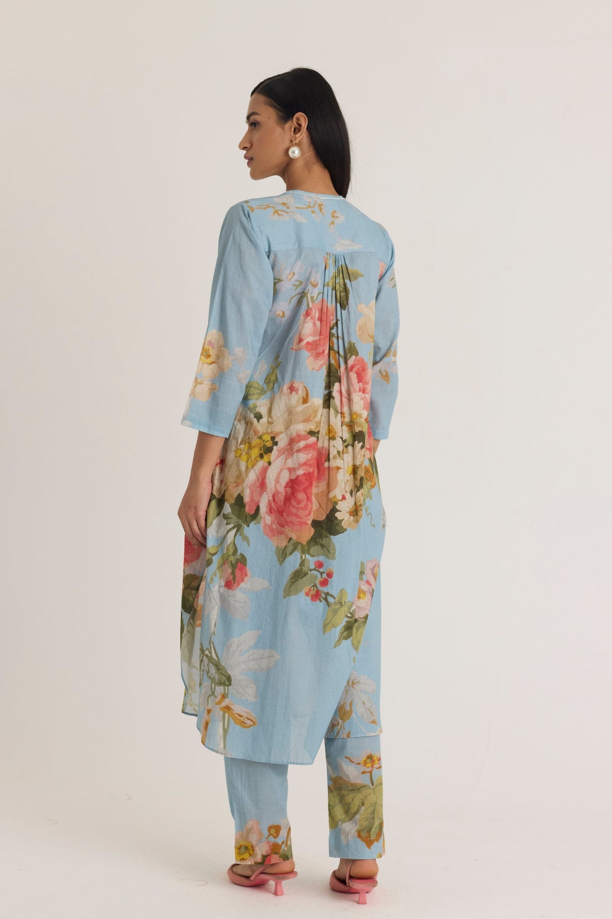 Taffy Long Cotton Kurta Set