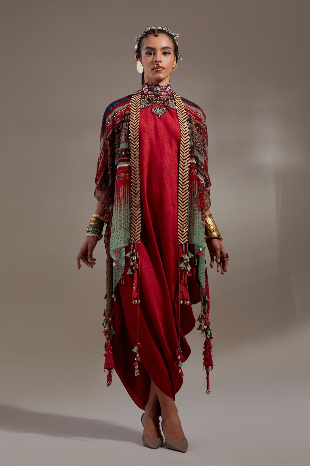 Veni Dupatta Jacket Set