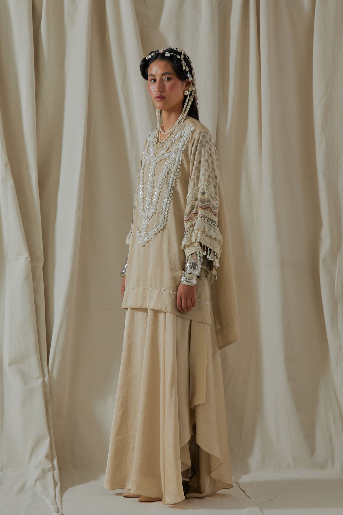 Mitra Short Kurta Skirt Set