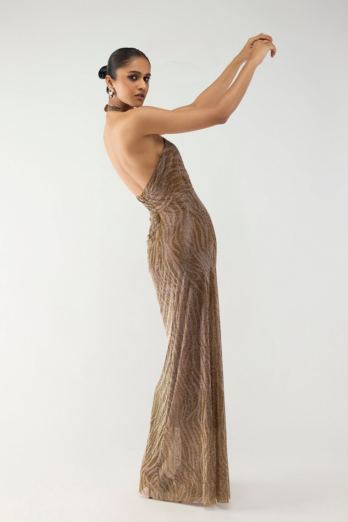 Gold Sequin Gown