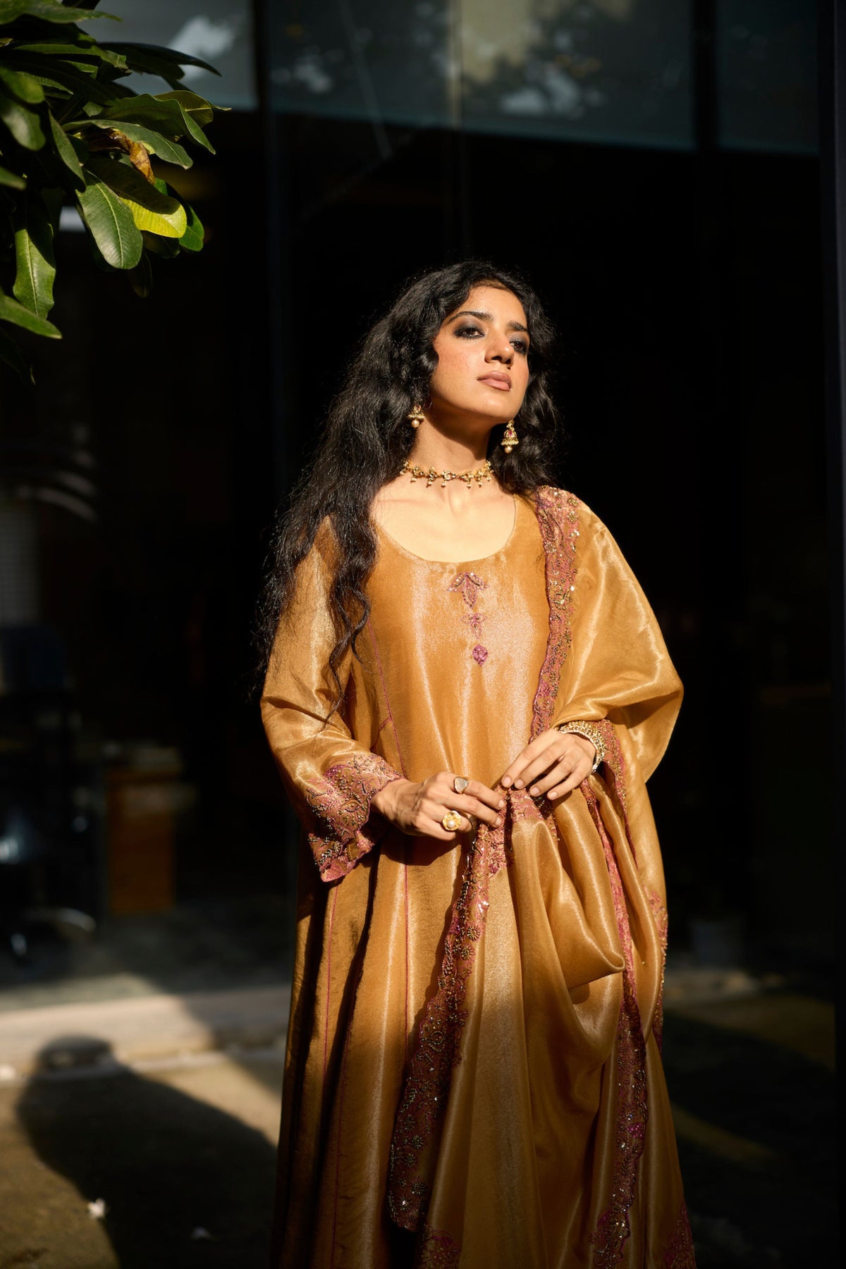 Mustard Dhara Kurta Set