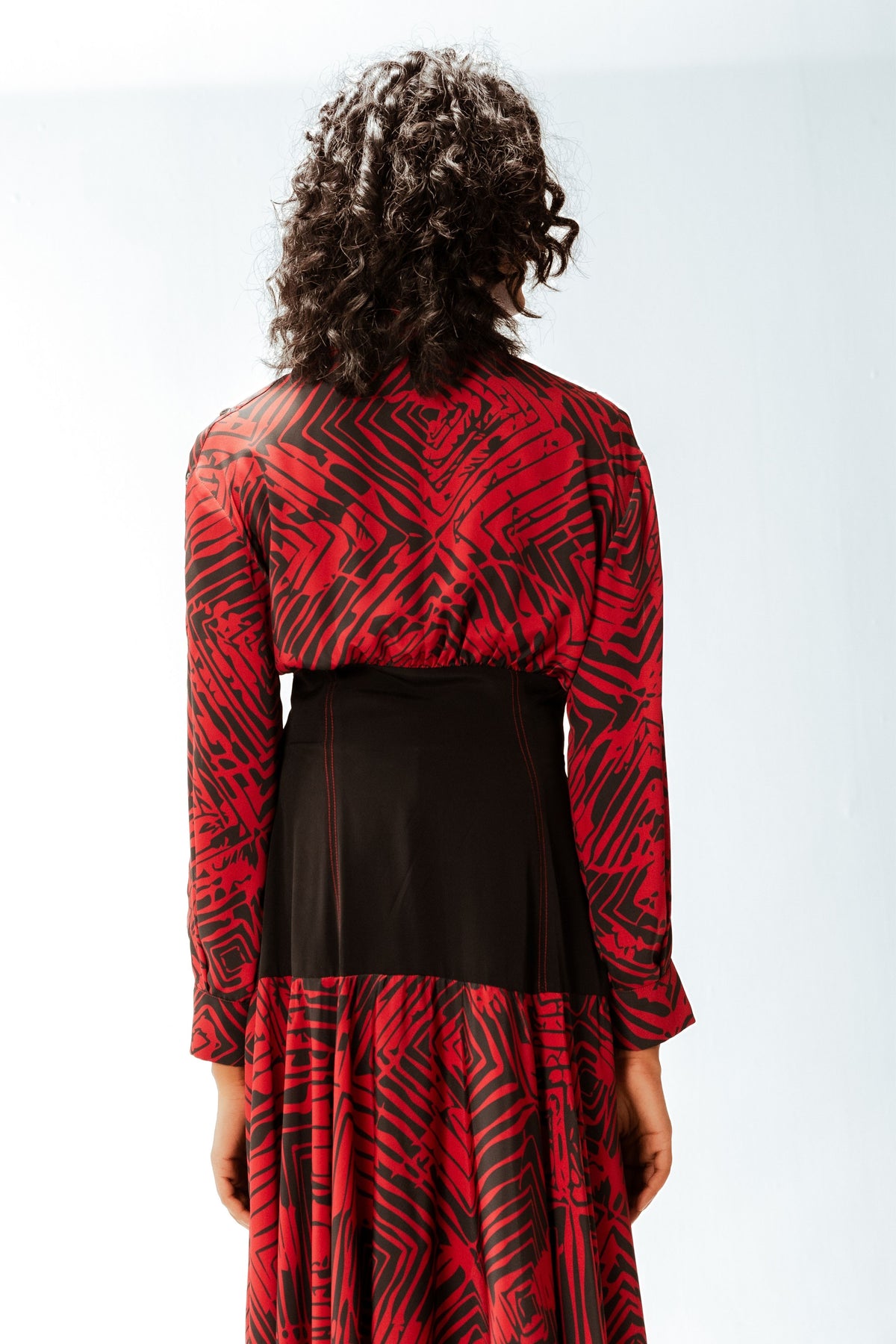 Florix Print  Samira Crepe  Dress