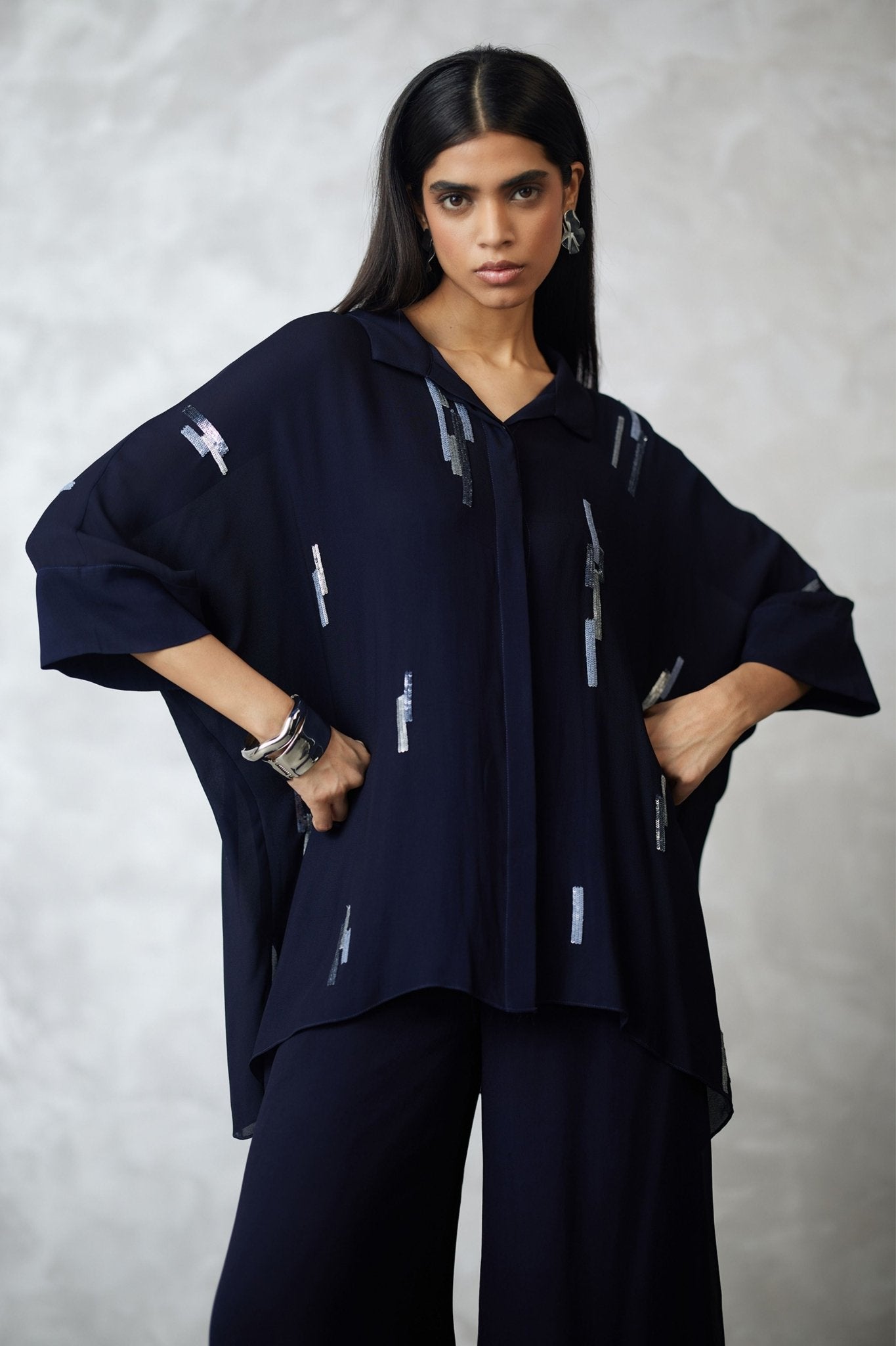 Skyline Indigo Co - ord Set - Nachiket Barve - Elahe