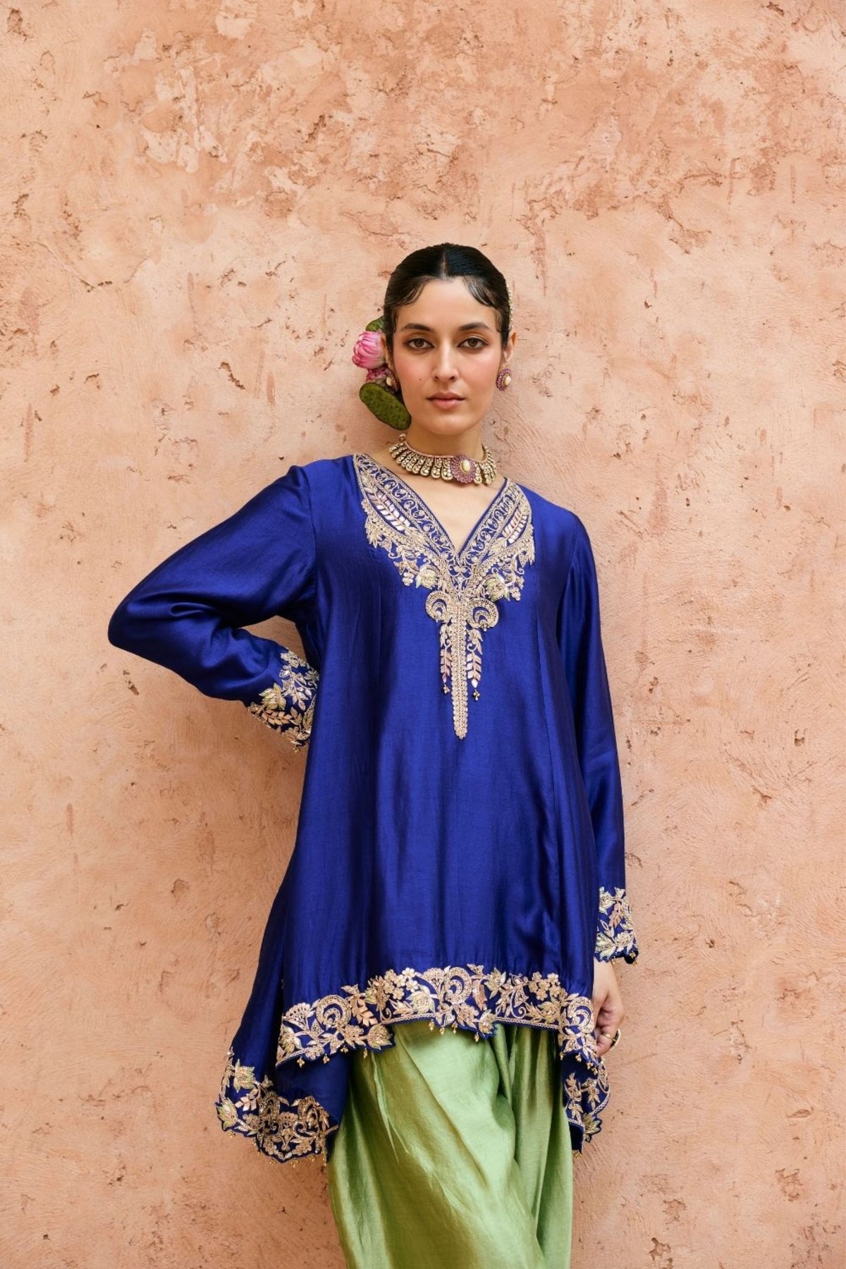 Neera Blue Tunic Set