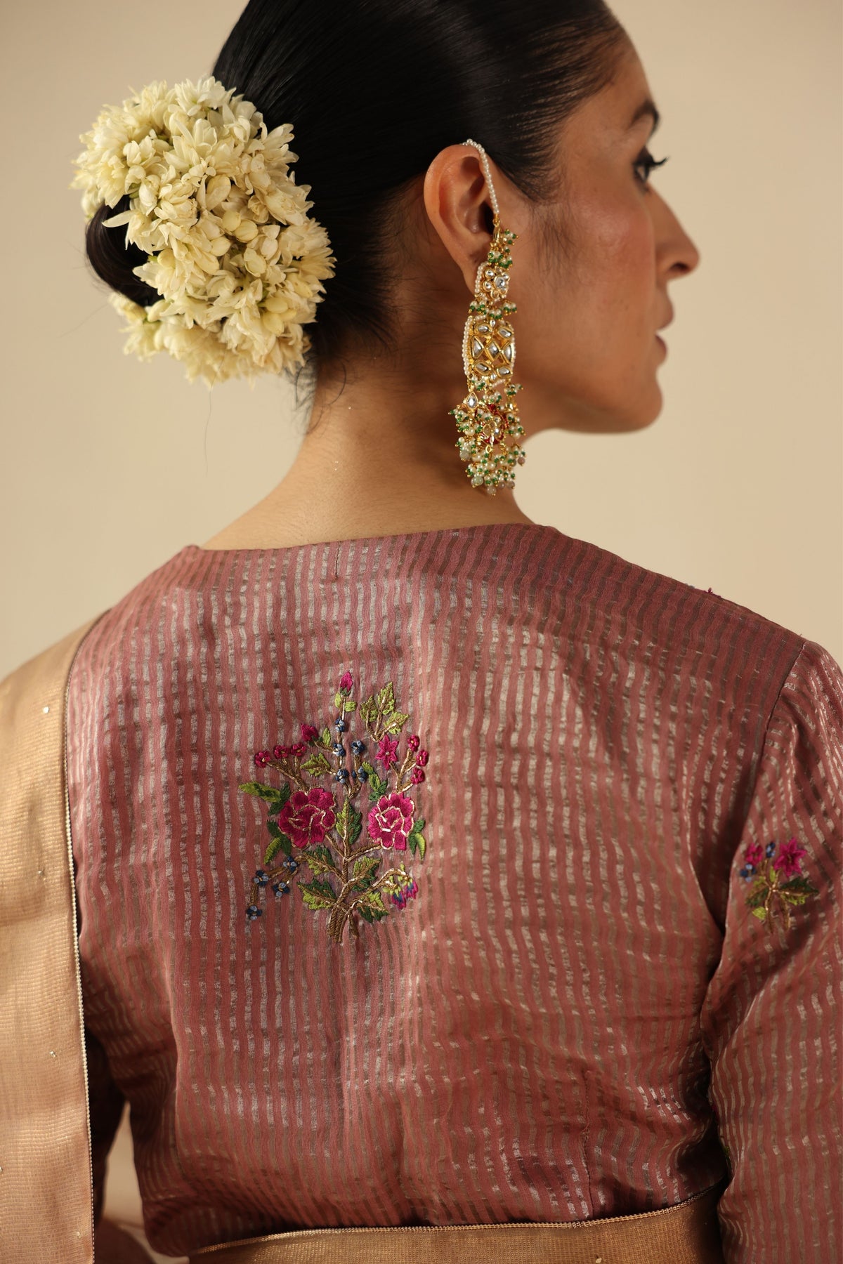 Peach Taj Gul Saree