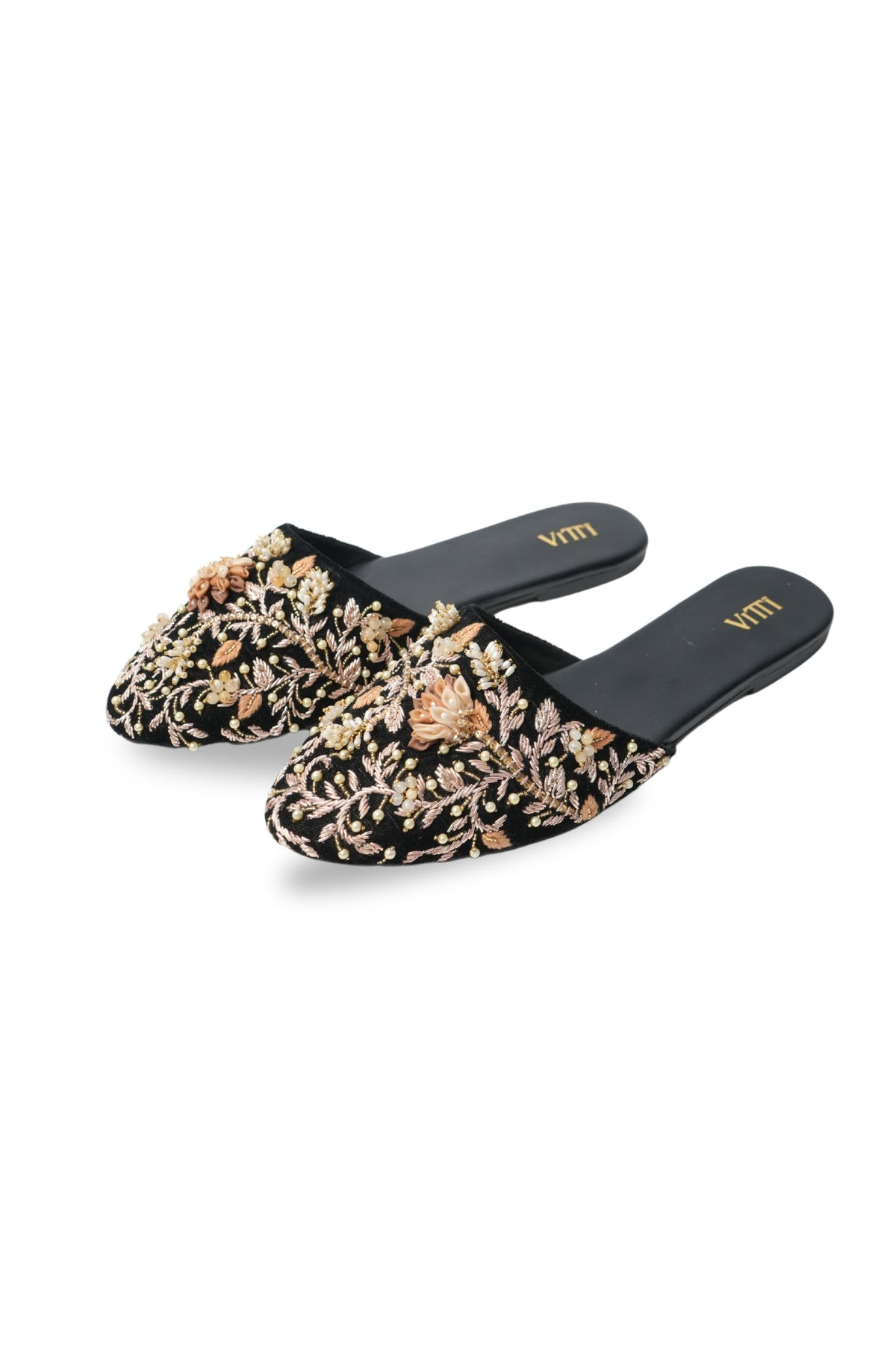 Botanical Bliss Black Mule