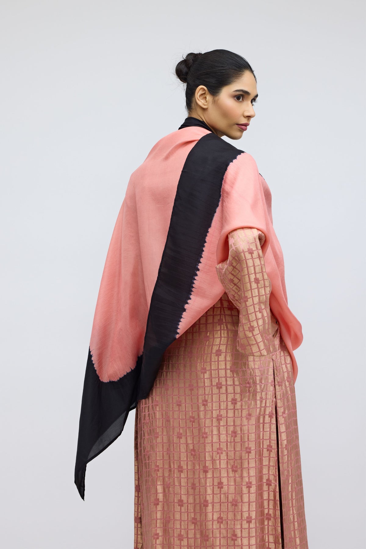 Blush Field Hand Dyed Silk Dupatta
