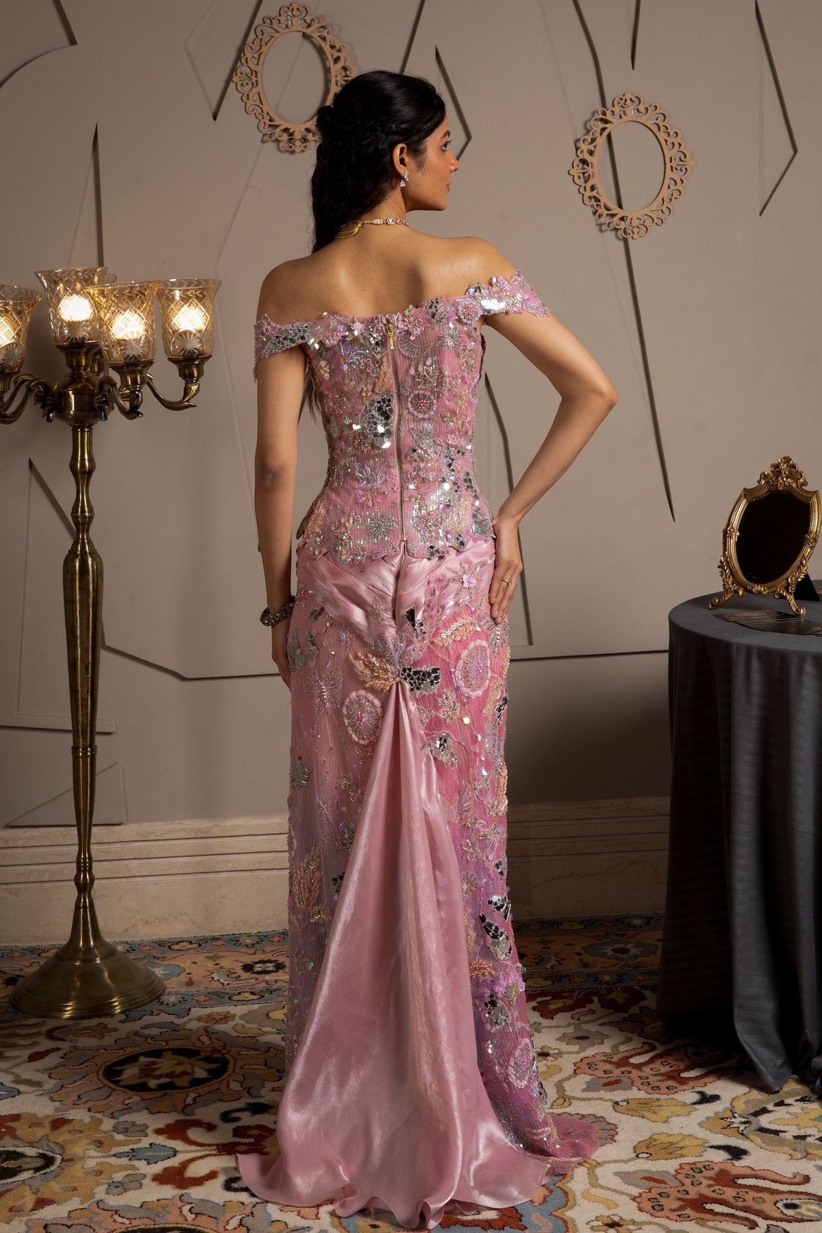 Lura Drape Saree Set