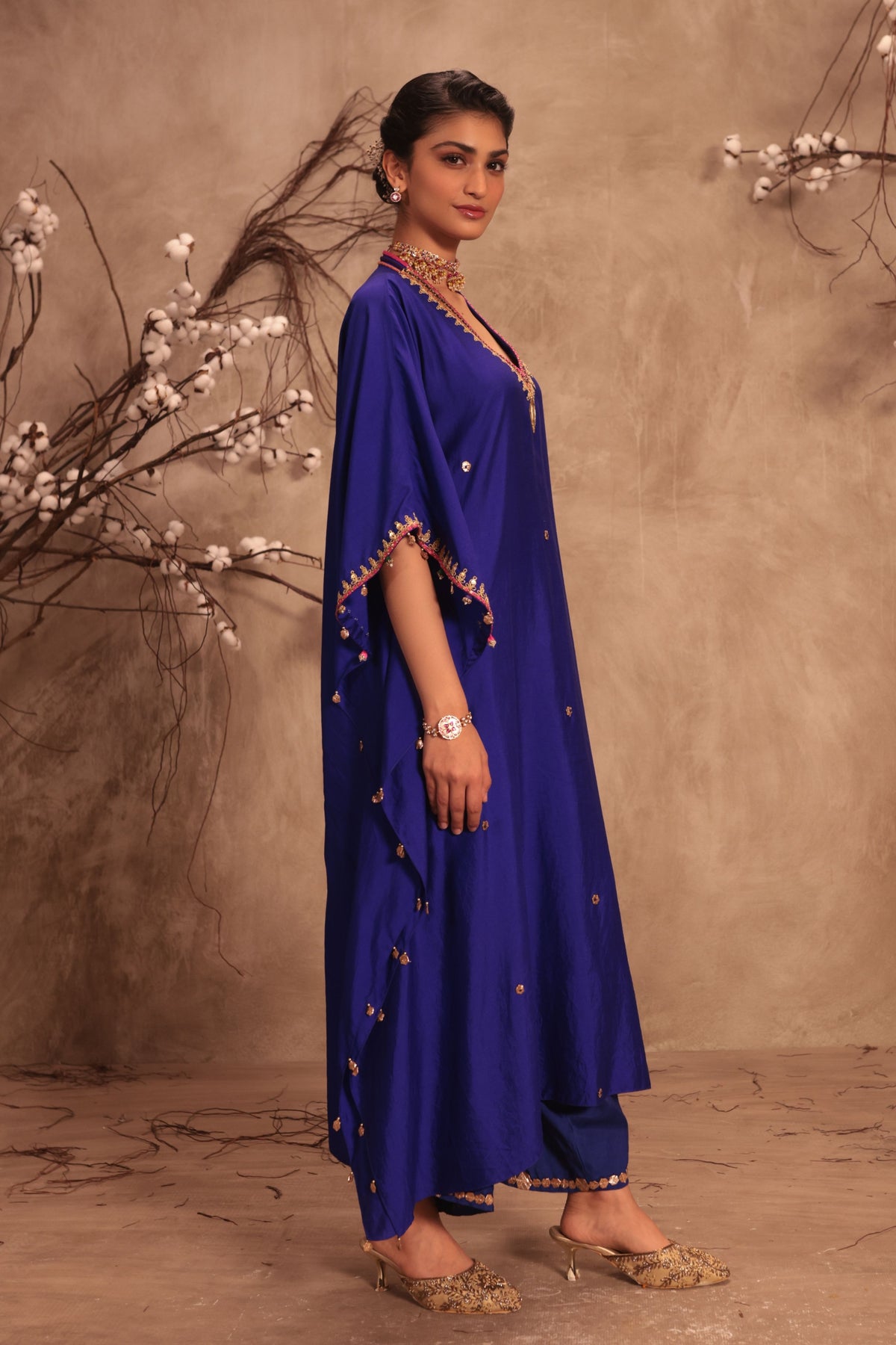 Indigo Kaftan Set