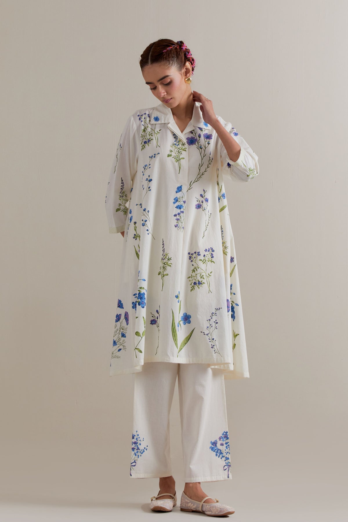 Blue Green Aline Set