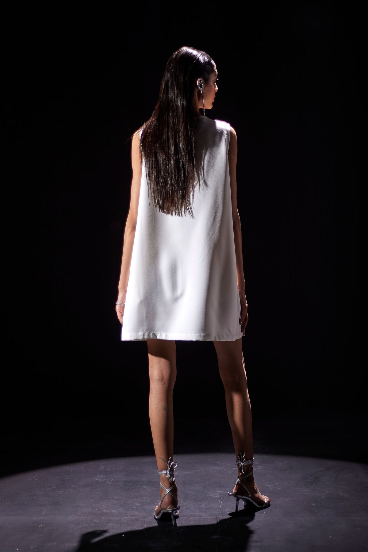 Disco Dress in White