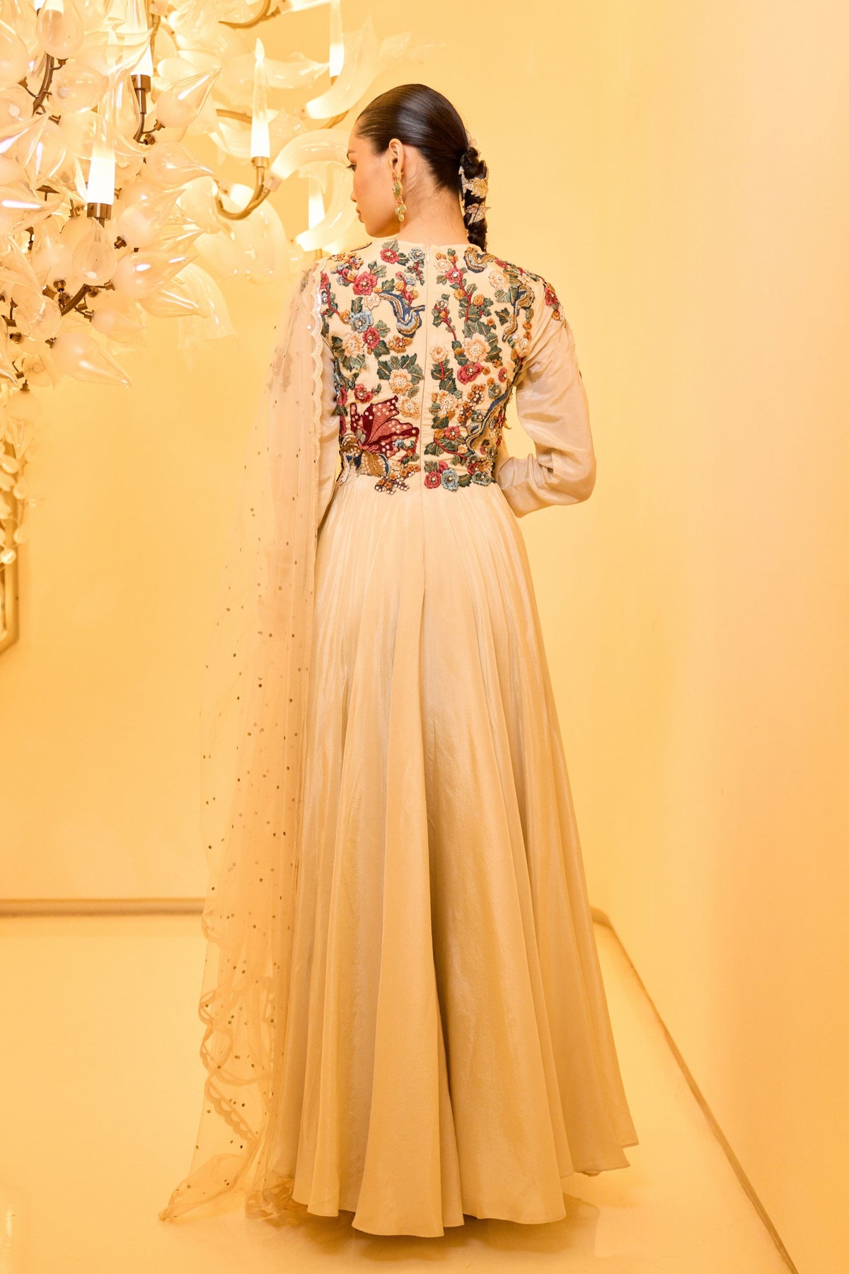 Floral Anarkali Set