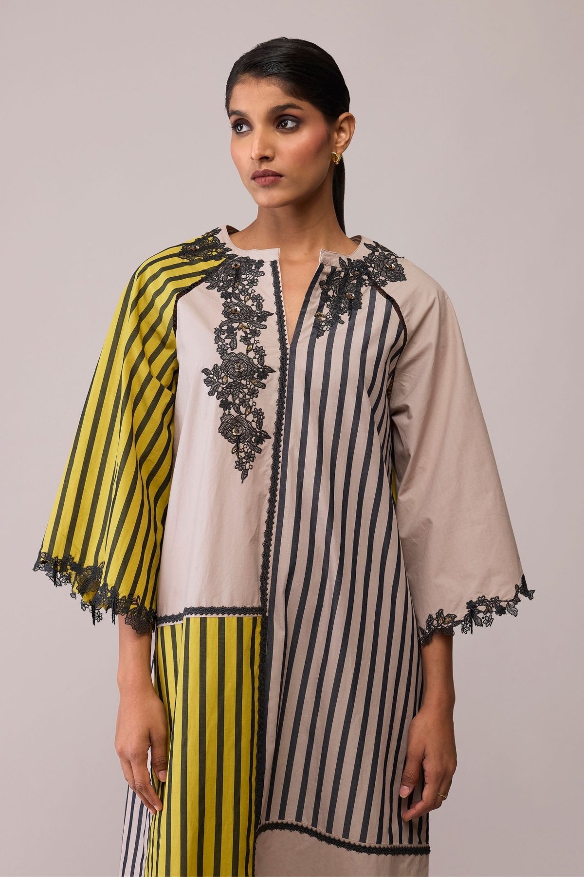 Neesa Mustard Beige Dress