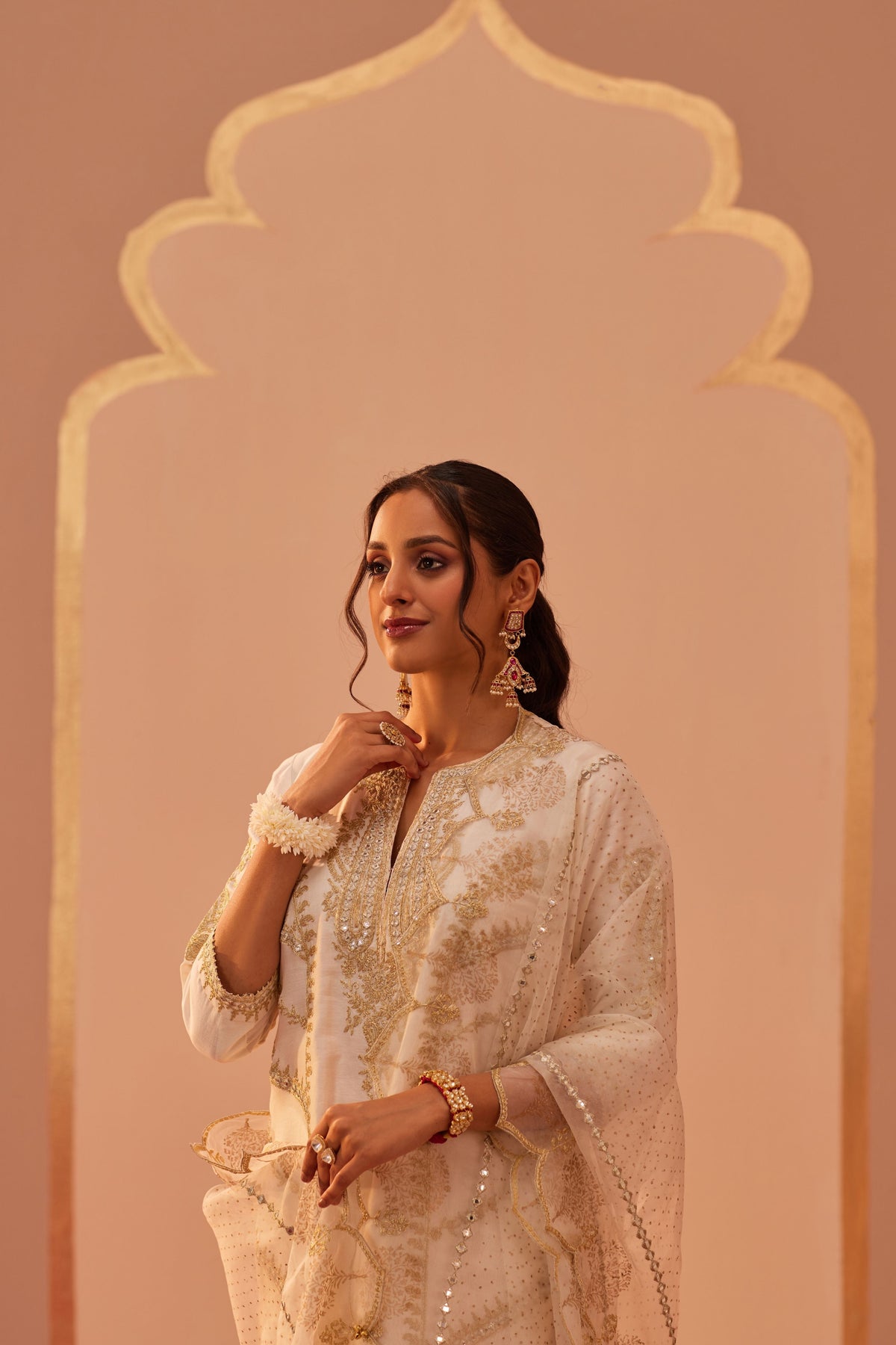Rashida Ivory Kurta Set
