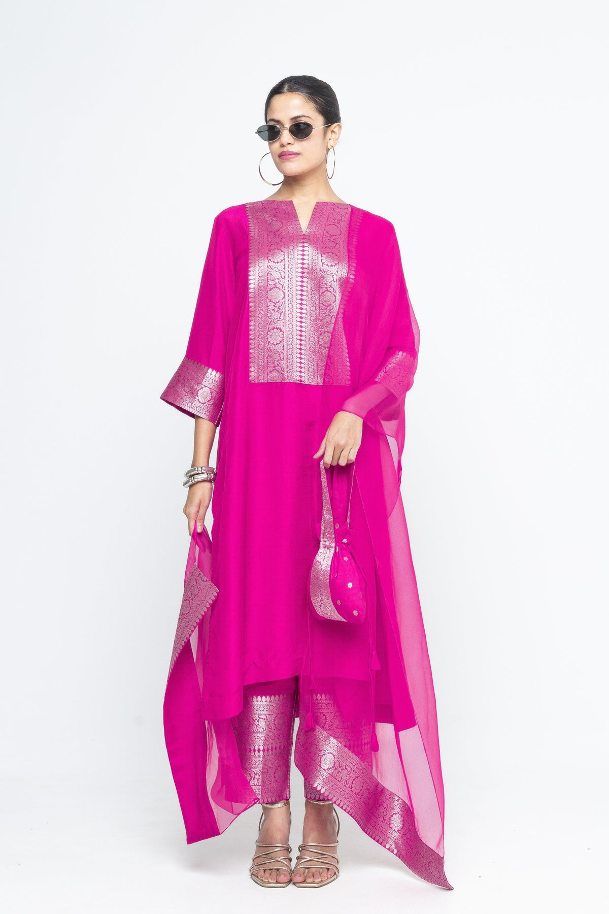 Seher Pink Kurta  Set