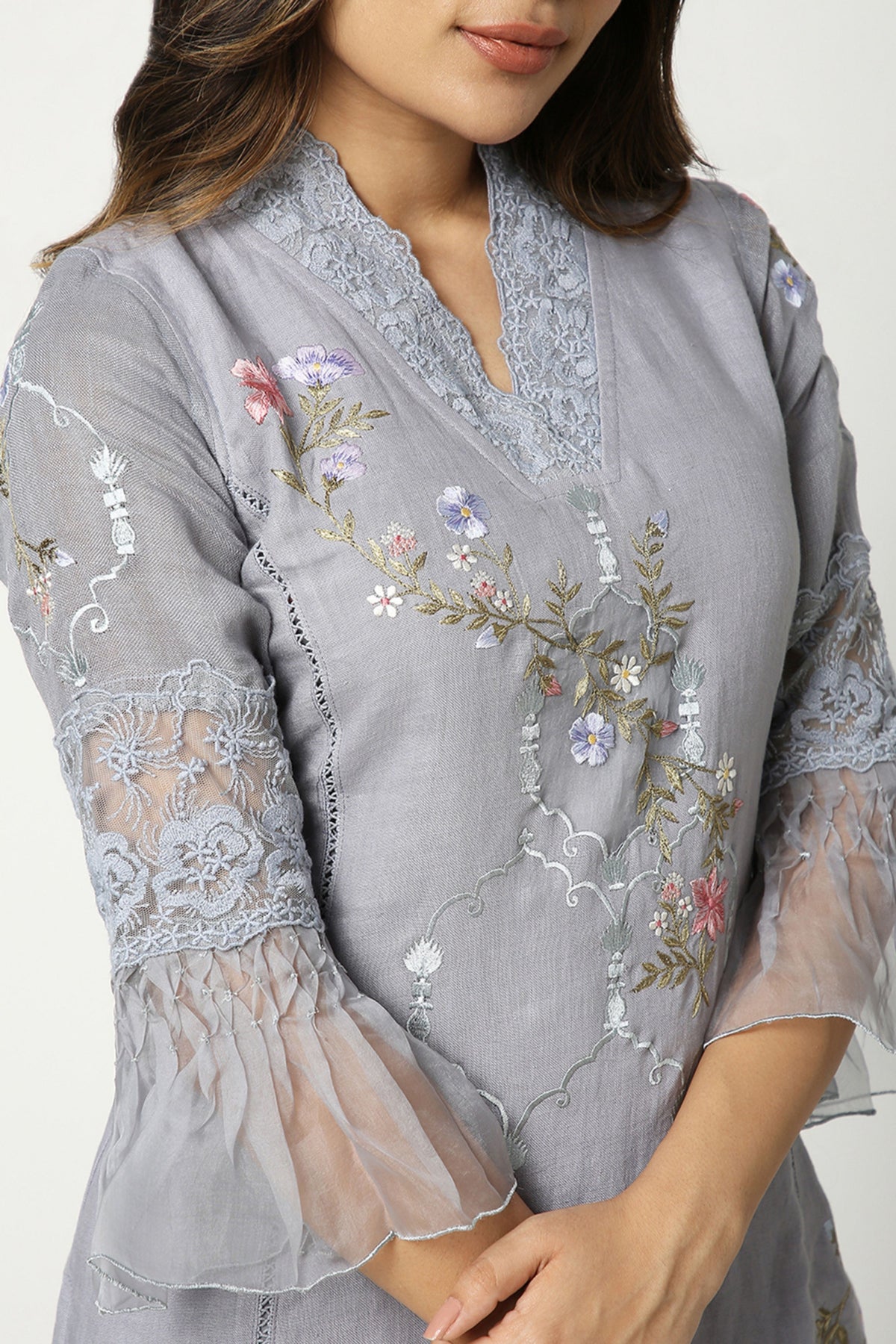 Grey Eden Kurta And Pants